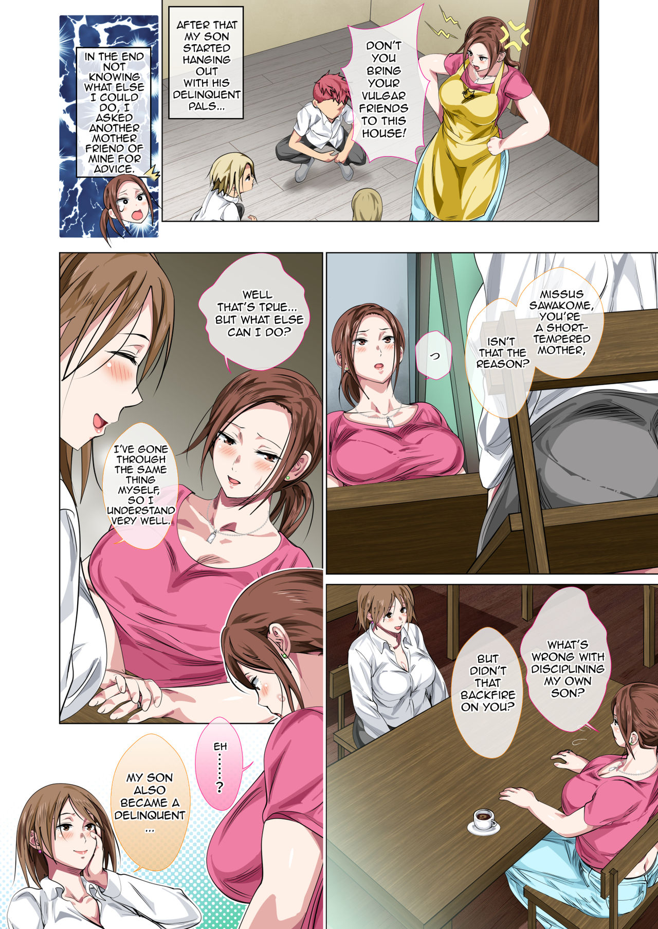 Okorinbo Mama no Amayakashi Sex de Furyou Musuko ga Kousei Shita Hanashi | Rehabilitation of Delinquent Son by Short-tempered Mother's Sweet Lovemaking page 6 full