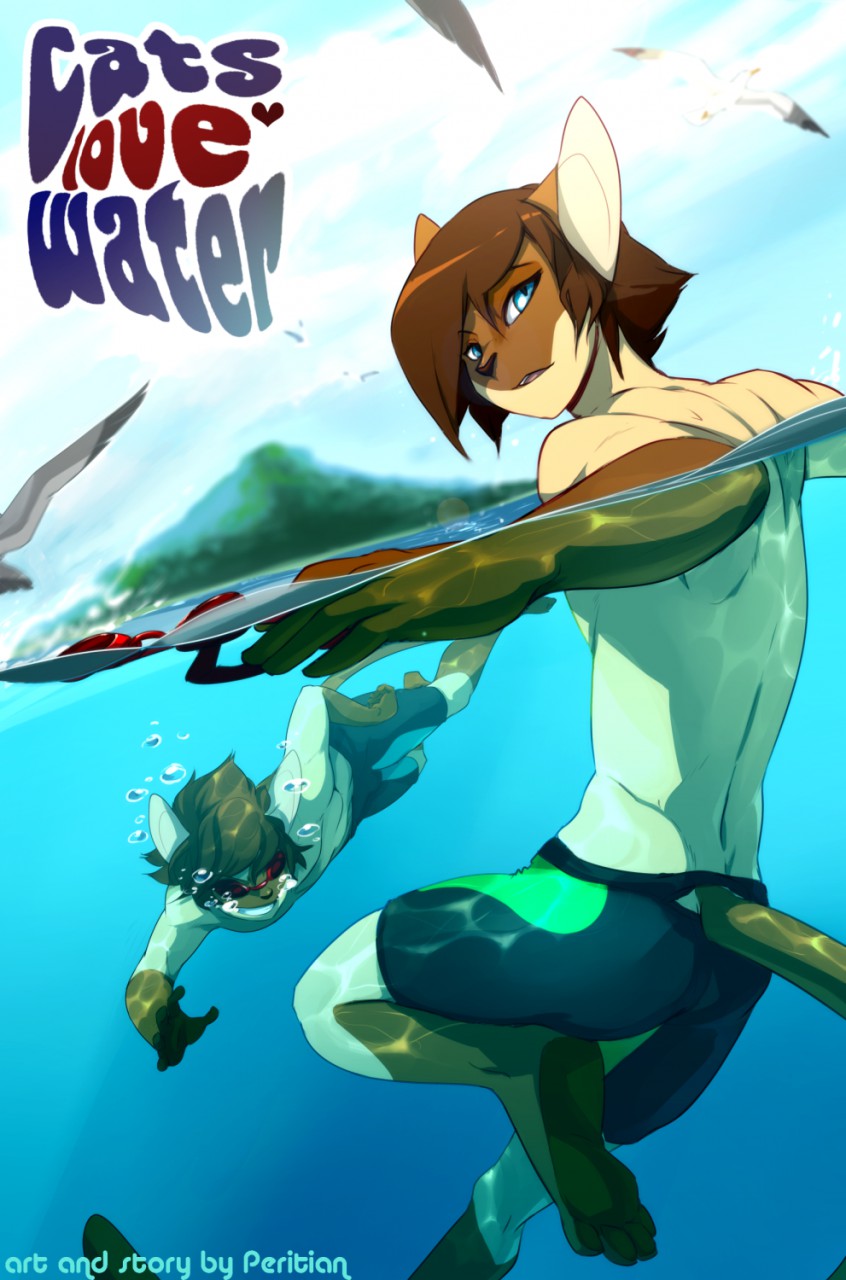 Cats Love Water page 1 full