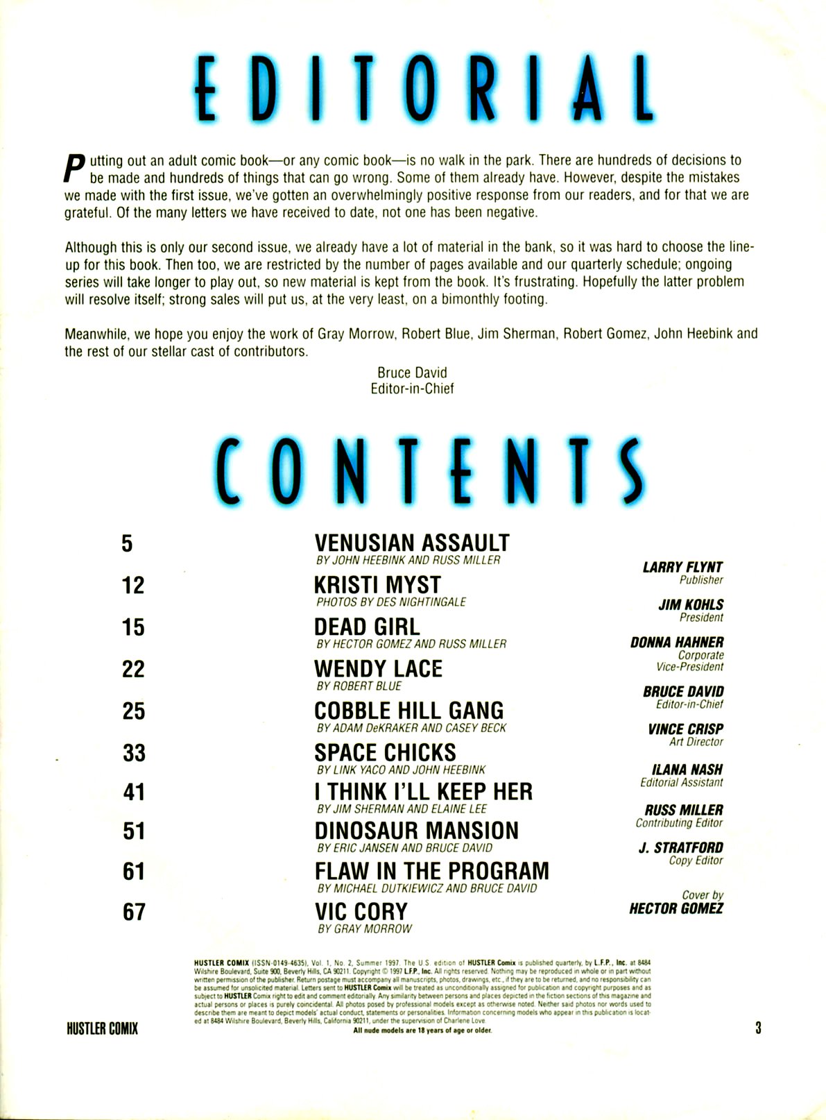 Hustler Comix Volume 1, Issue#2 page 2 full