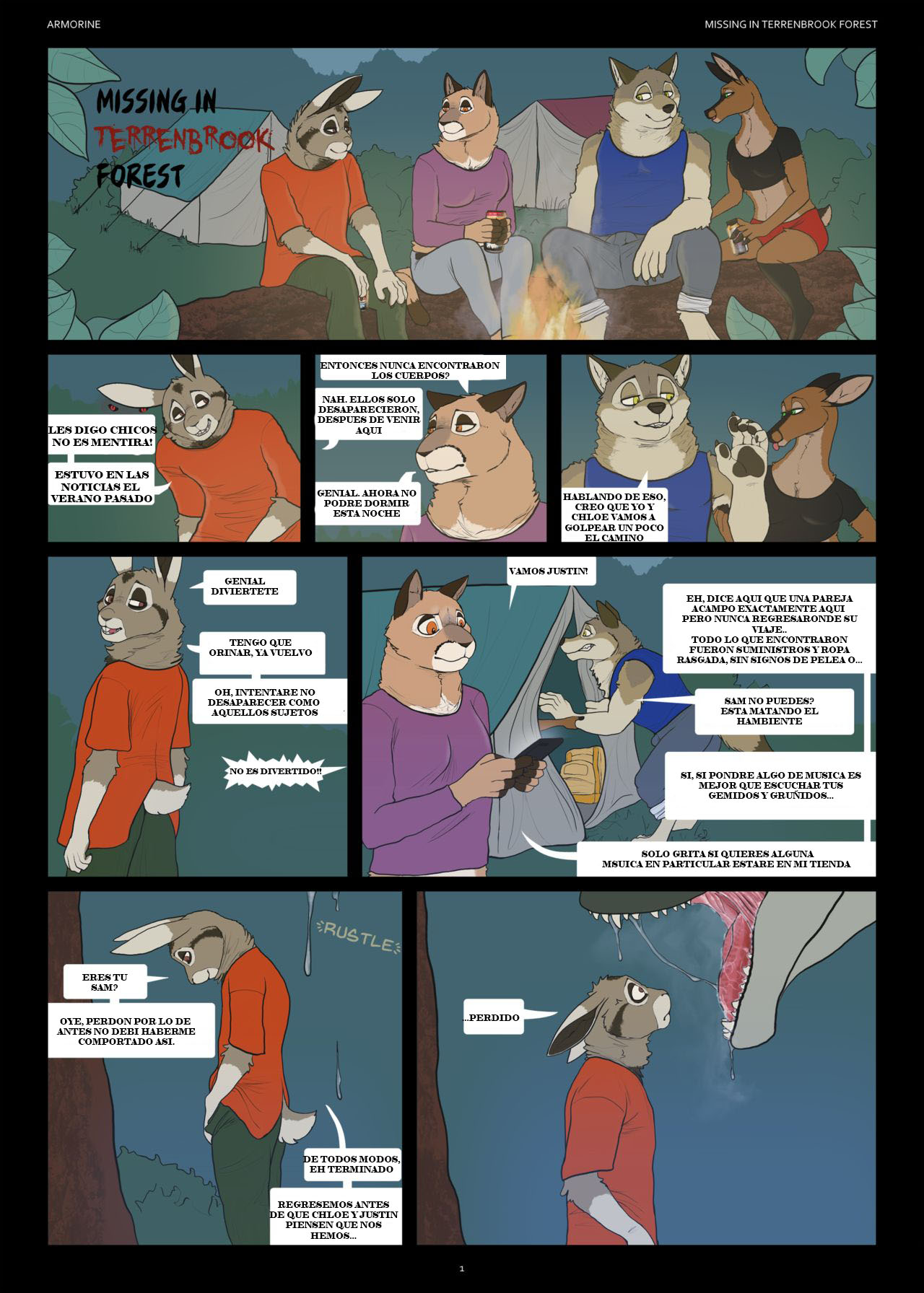 Missing In Terrenbrook Forest by Armorine page 1 full