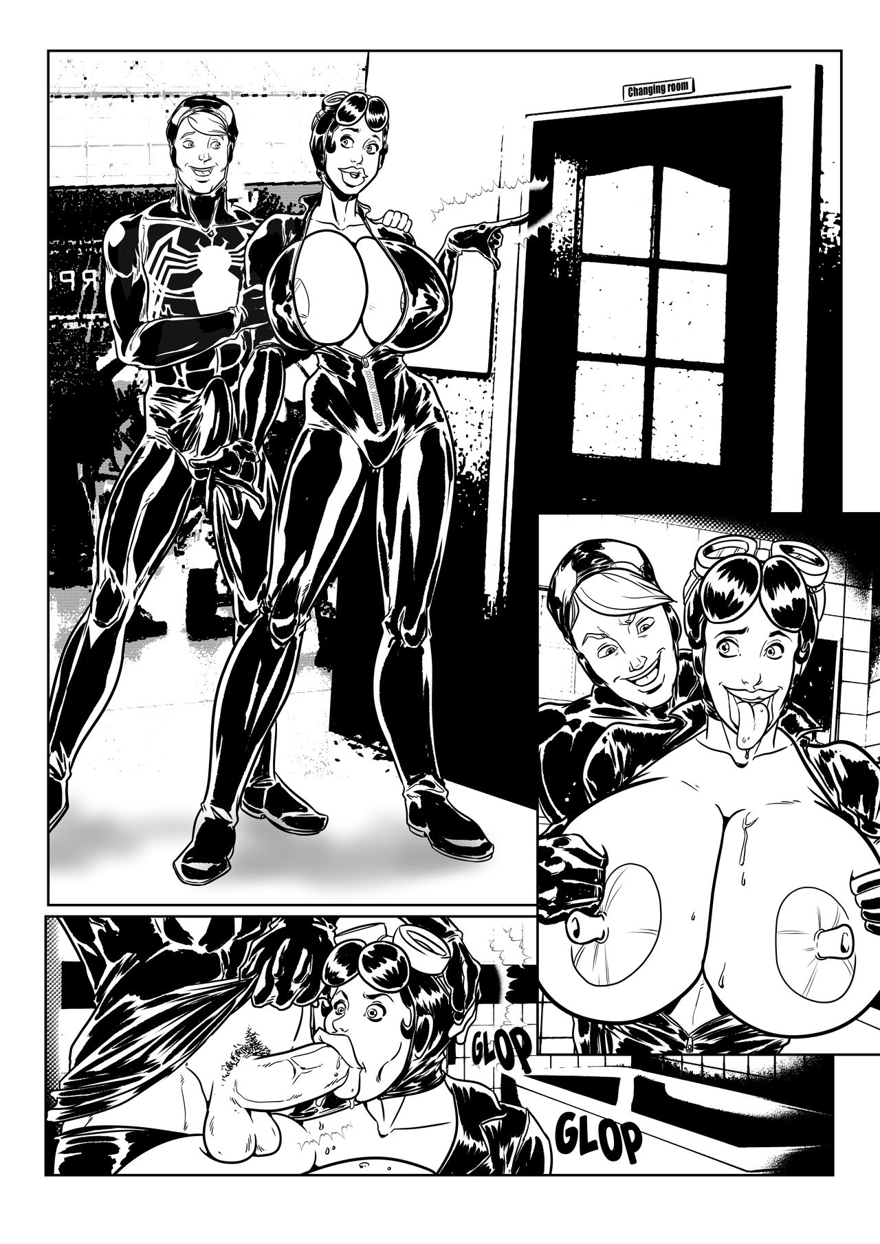 Miss Joan as Catwoman page 1 full