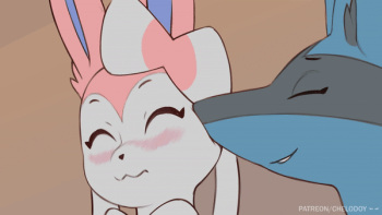 Sylveon and Lucario cover