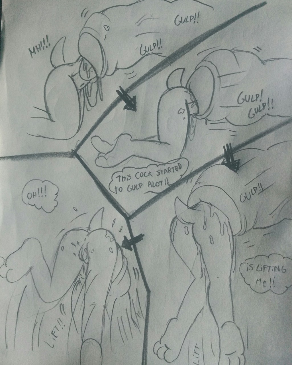 Mobian Cock Vore Sketch page 4 full