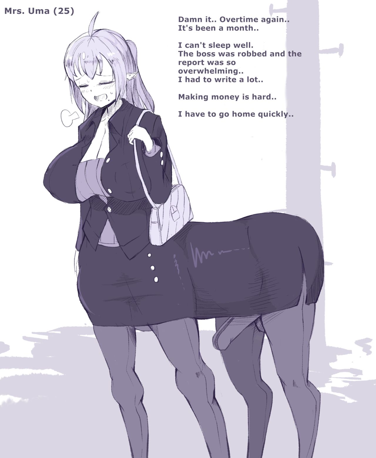 Uma's semen squeeze. page 2 full