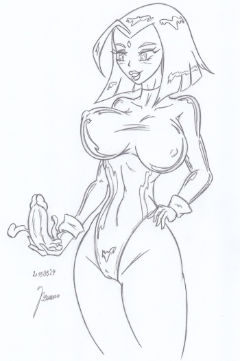 Raven_Teen Titans_ Sketches work_1 cover
