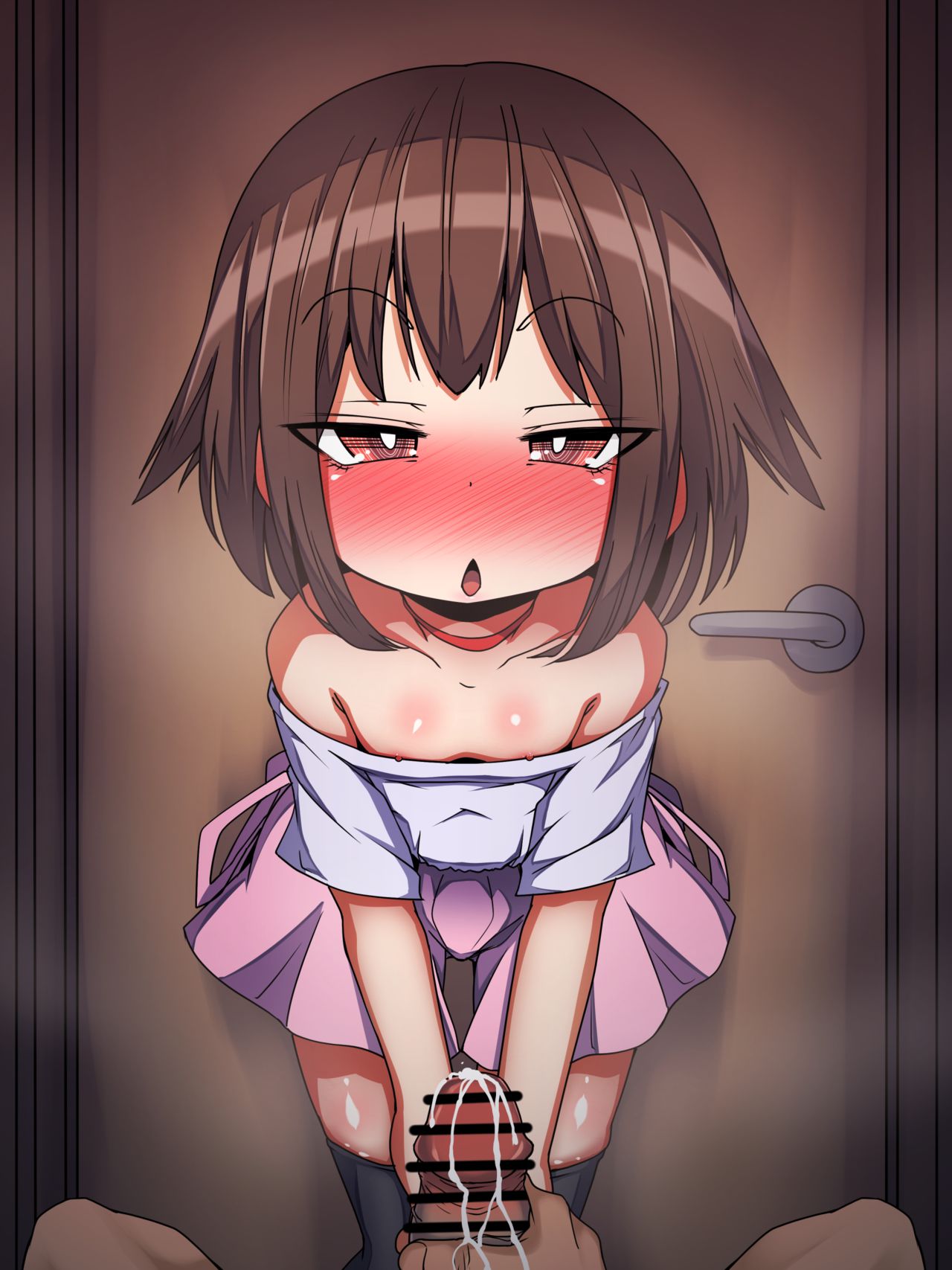 Kareshi no Ie no Toilet de Guuzen Otou-san to Issho ni Natta kara Tsuide ni Kouryaku Shiyou to Suru Megitsune JS page 8 full