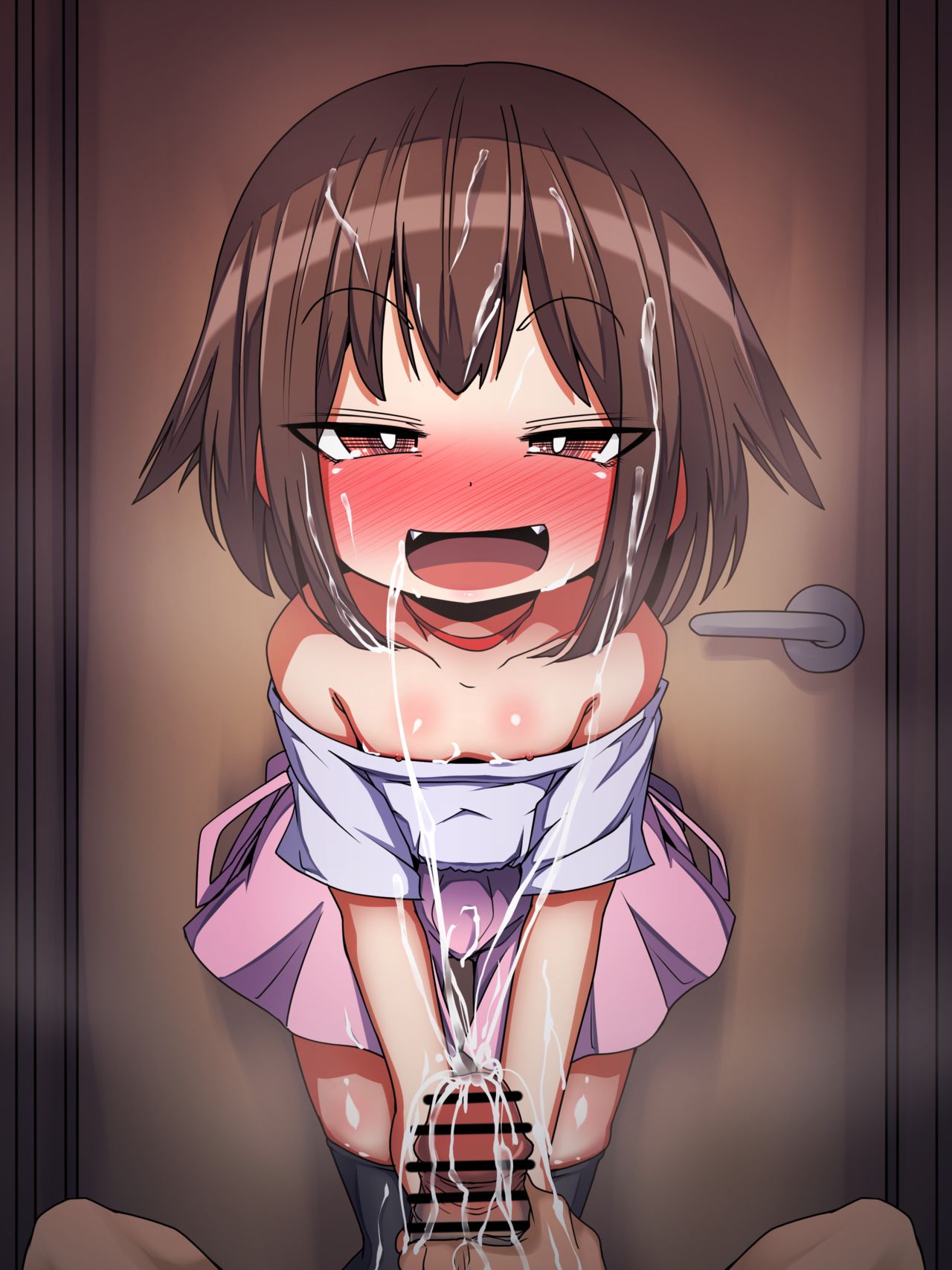 Kareshi no Ie no Toilet de Guuzen Otou-san to Issho ni Natta kara Tsuide ni Kouryaku Shiyou to Suru Megitsune JS page 9 full