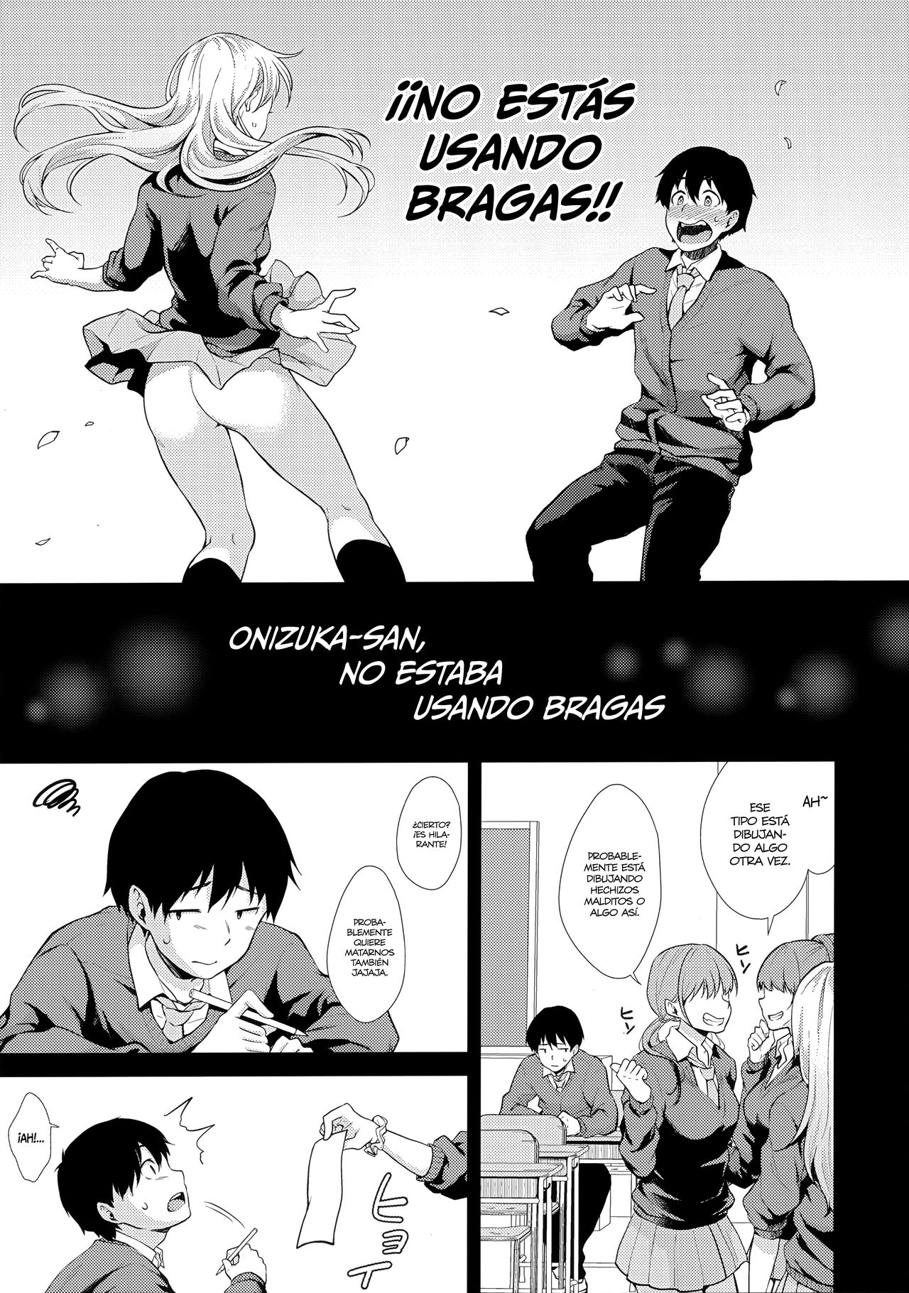 Onizuka-san Panty Wasureru | Onizuka-san olvidó sus bragas page 8 full
