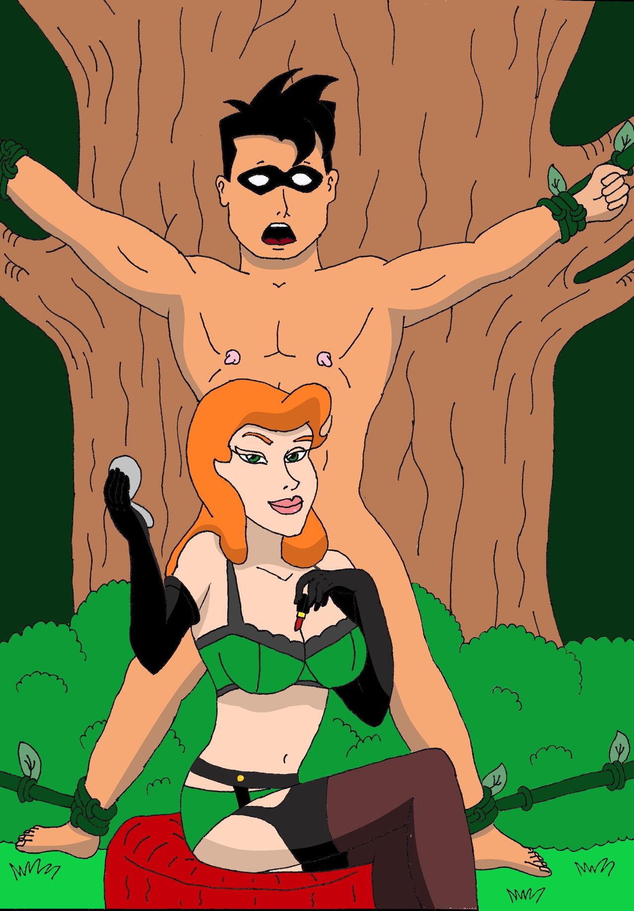 Poison Ivy &amp; Robin: Elicitation of his Intimate Seed page 3 full