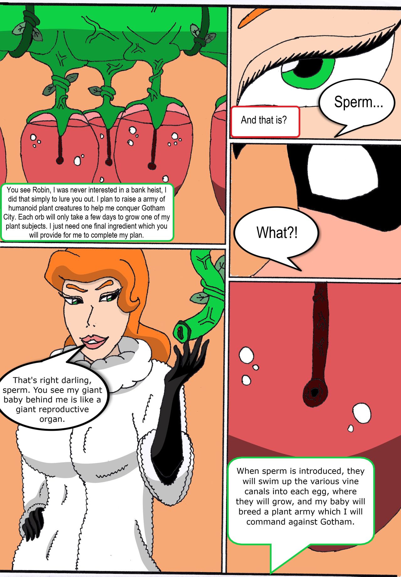Poison Ivy &amp; Robin: Elicitation of his Intimate Seed page 8 full
