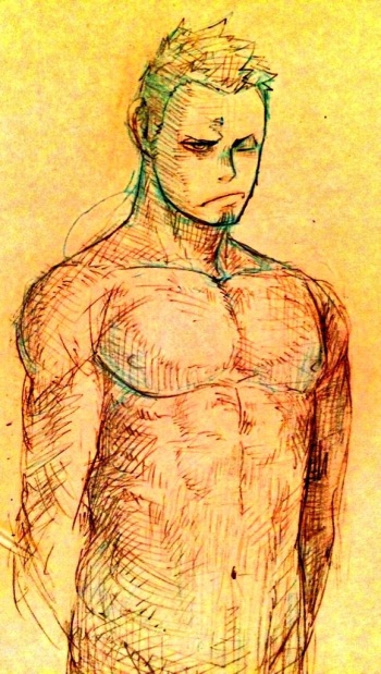興奮するとケモ人外になっちゃうマッチョと恋愛する漫画の落書き詰め cover