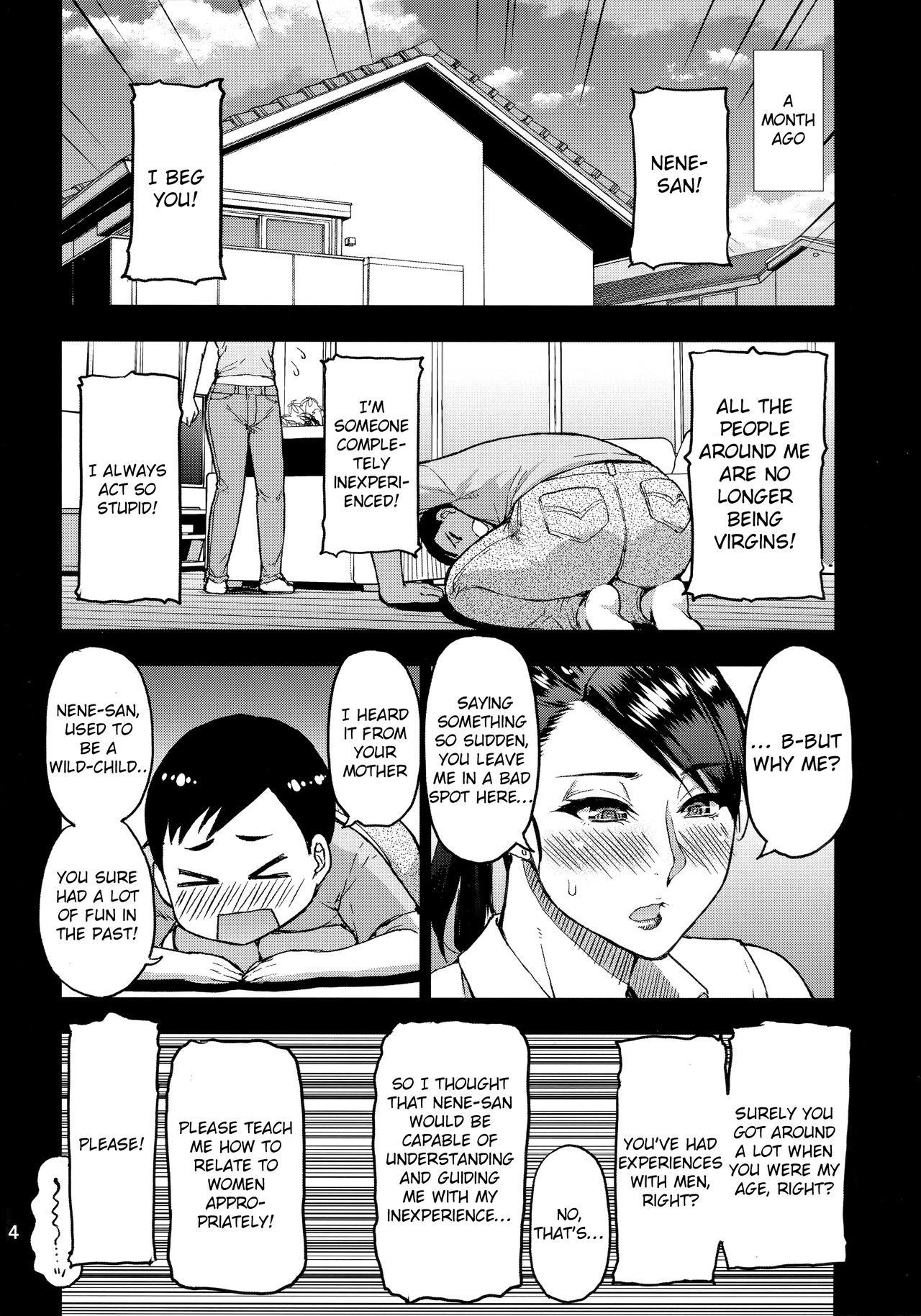 Motoyan Hitozuma Jukujo no Oba-san ni Seishori o Onegai shita. page 3 full