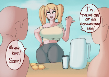 Poppy lemonade stand cover