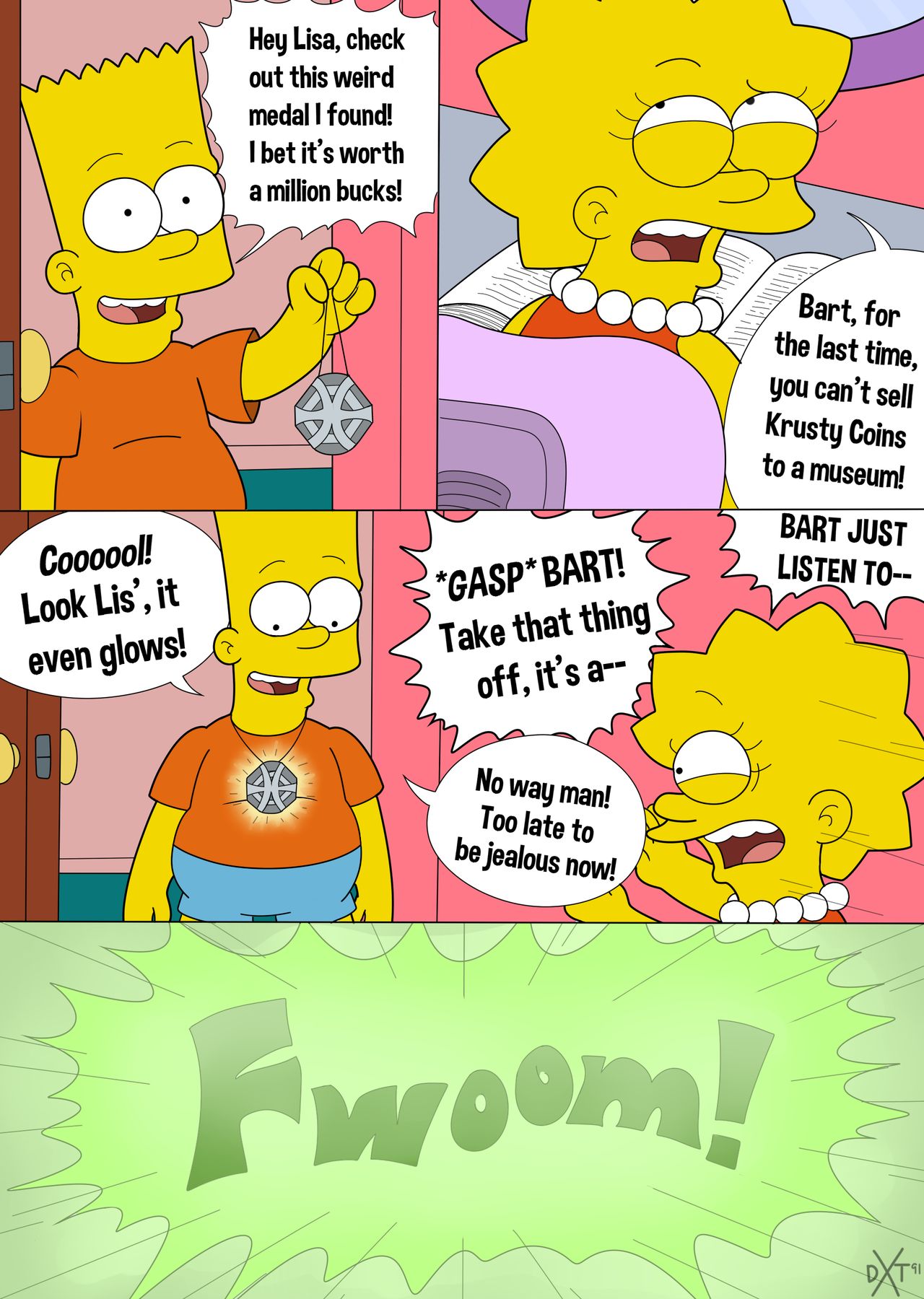 Simpsons Gender Bender page 1 full