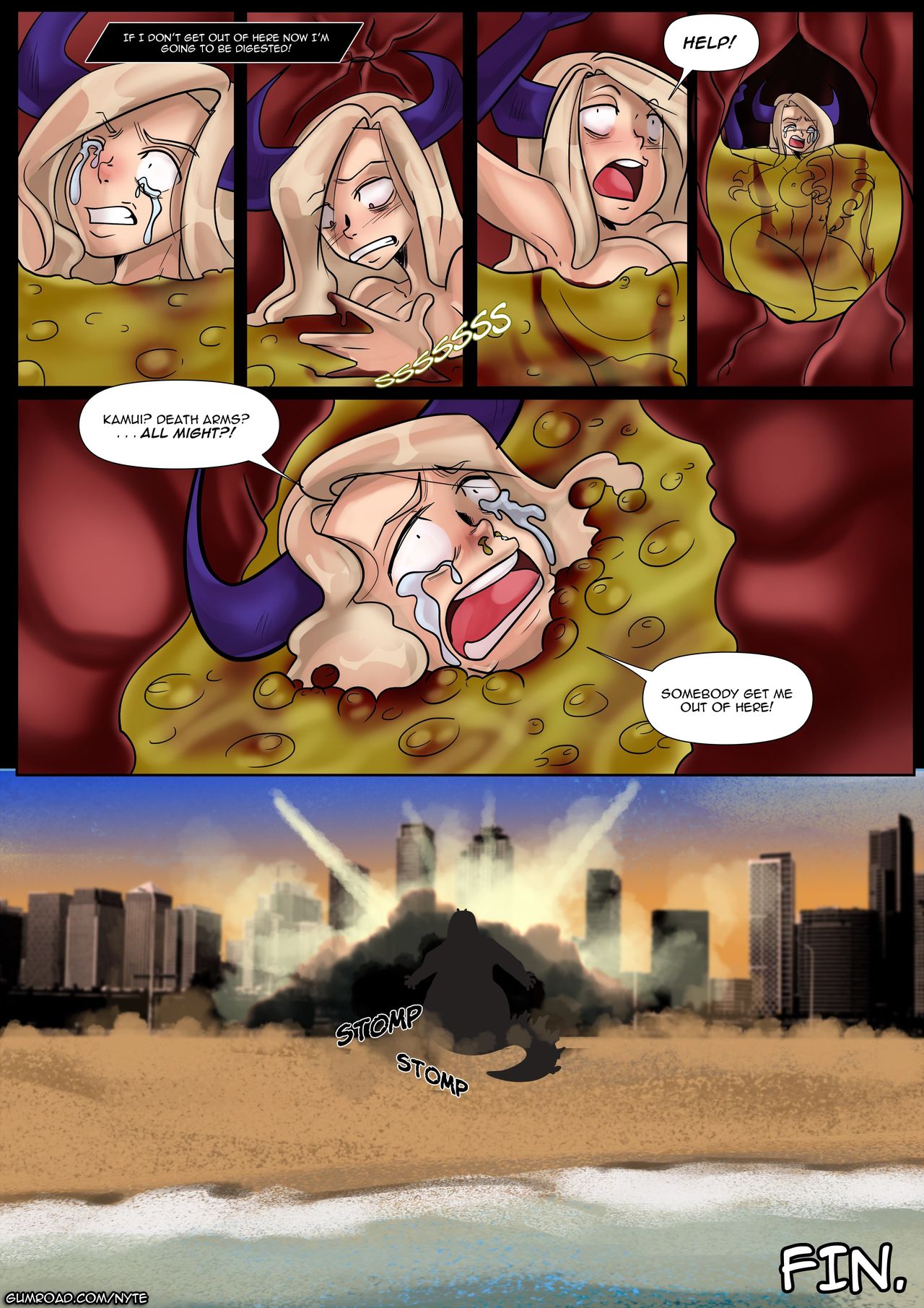 Mt. Lady VS Godzilla page 8 full
