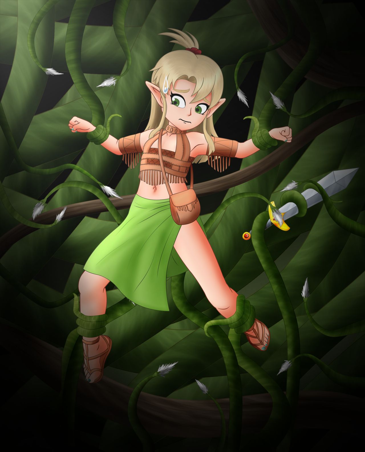 Elaria Caught in Vines page 2 full