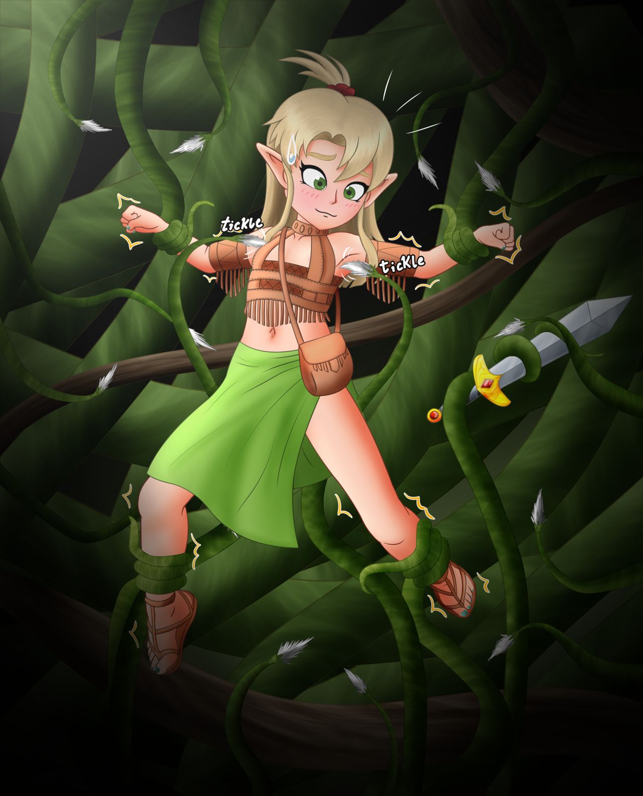 Elaria Caught in Vines page 3 full