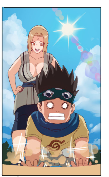 Tsunade and Konohamaru cover