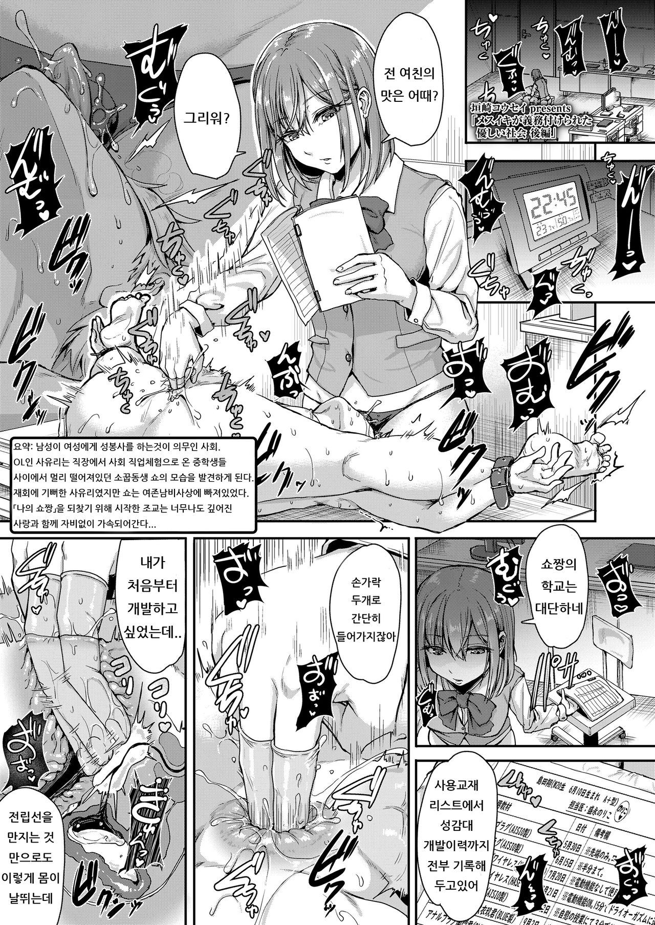 Mesuiki ga Gimuzukerareta Yasashii Shakai -Kouhen- | 암컷절정이 의무인 상냥한 사회 -후편- | page 2 full