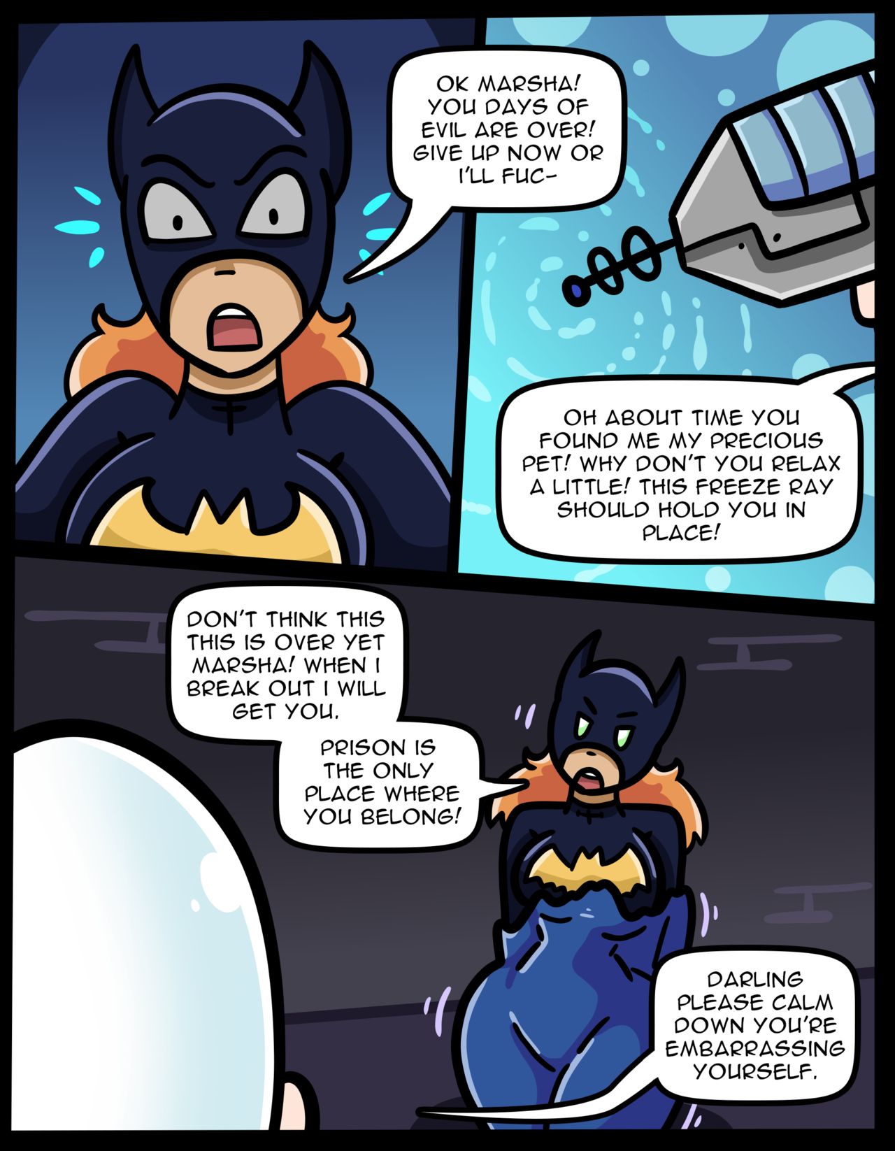 Marsha &amp; Batgirl page 1 full
