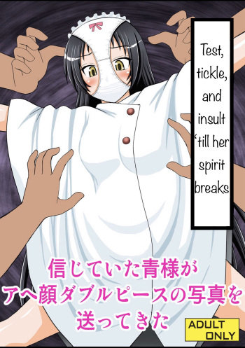 Seishin Houkai Suru made Kusugurimakutte Ryoujoku Shitemiru Test IX - Shinjiteita Ao-sama ga Ahegao Double Peace no Shashin o Okuttekita cover