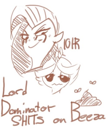 Lord Dominator SHITS on Beeza cover