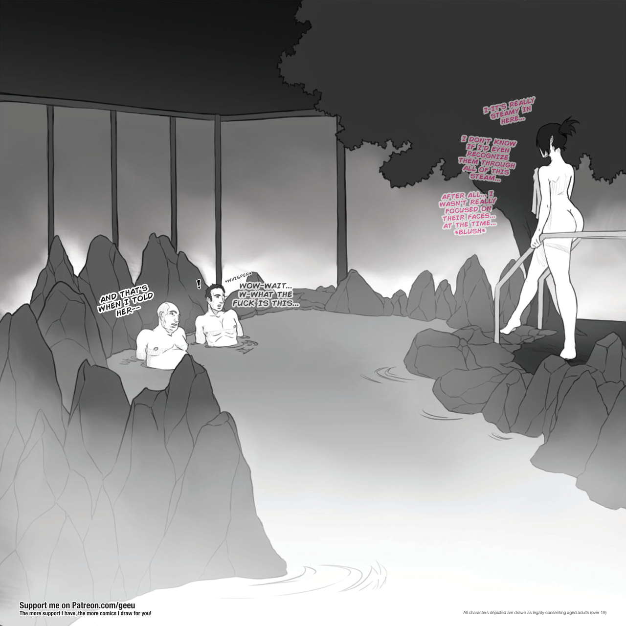 Yuki's Onsen 3Some page 6 full
