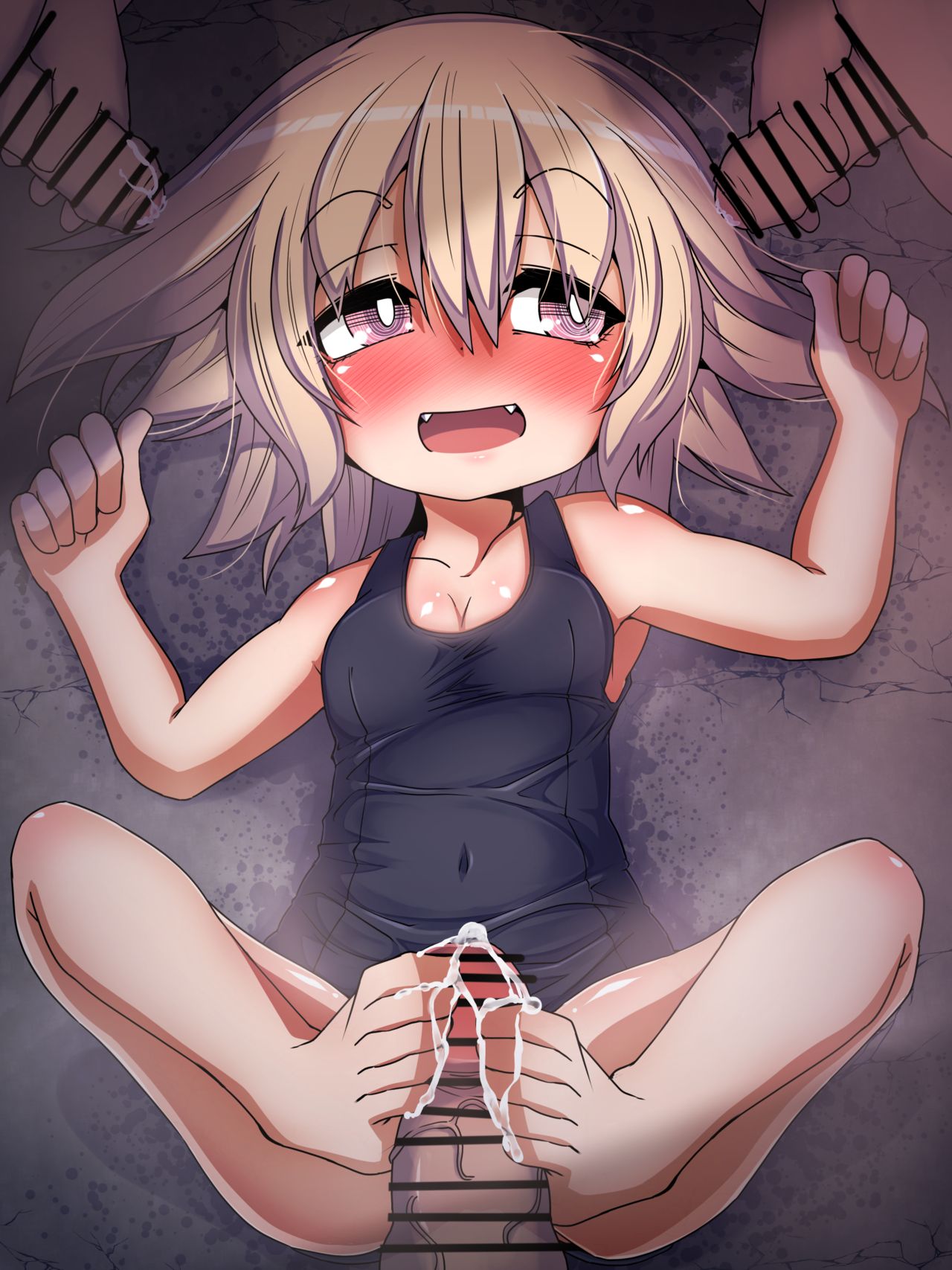 Ashi ga Tsutte Ugokenai Furi o Shite Taiiku Kyoushi o Aorinagara Yuuwaku suru Namaiki Mizugi JS page 8 full