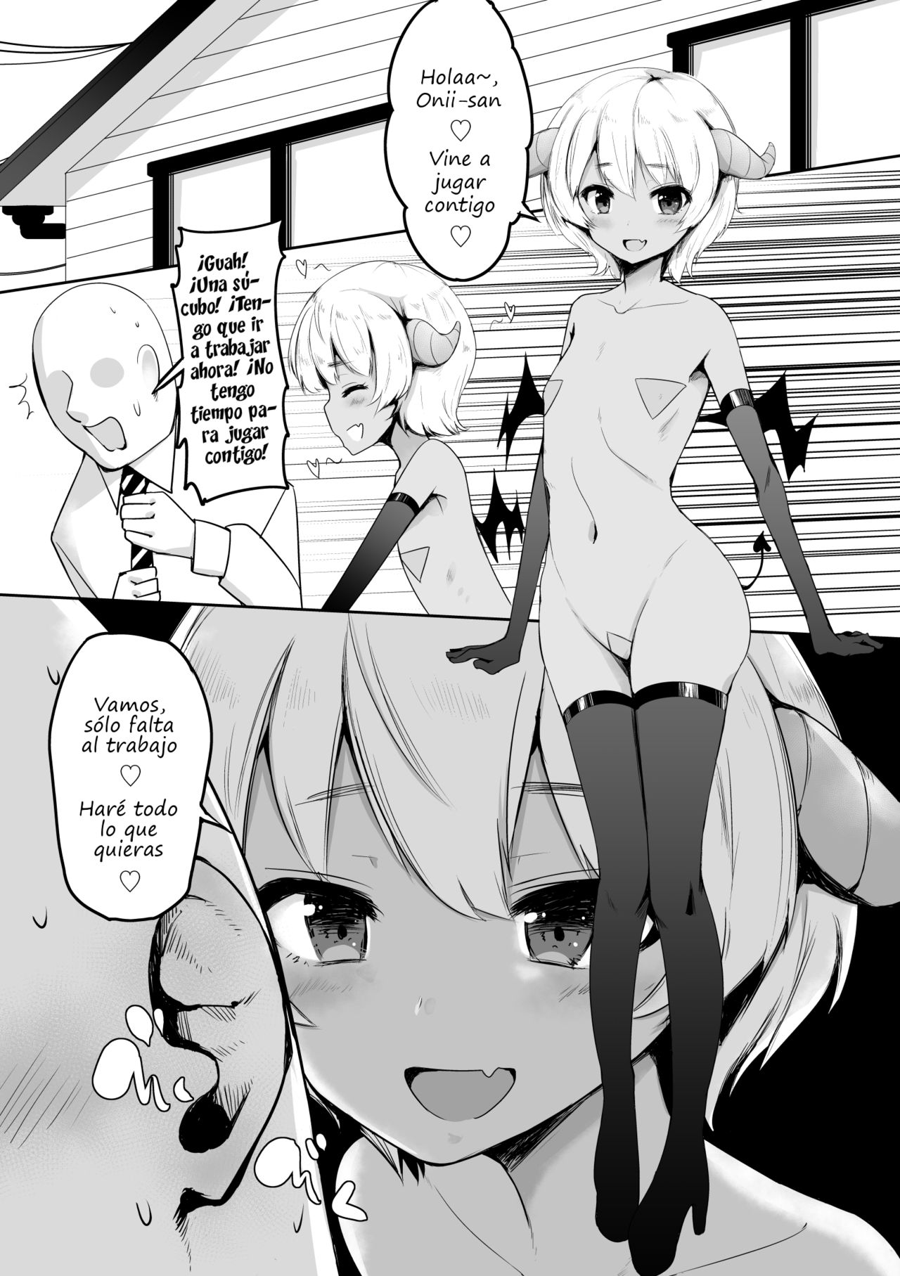Pettanko Succubus-chan no Gorioshi Sakusei | La Cocecha Sexual de la Plana Súcubo-chan page 2 full