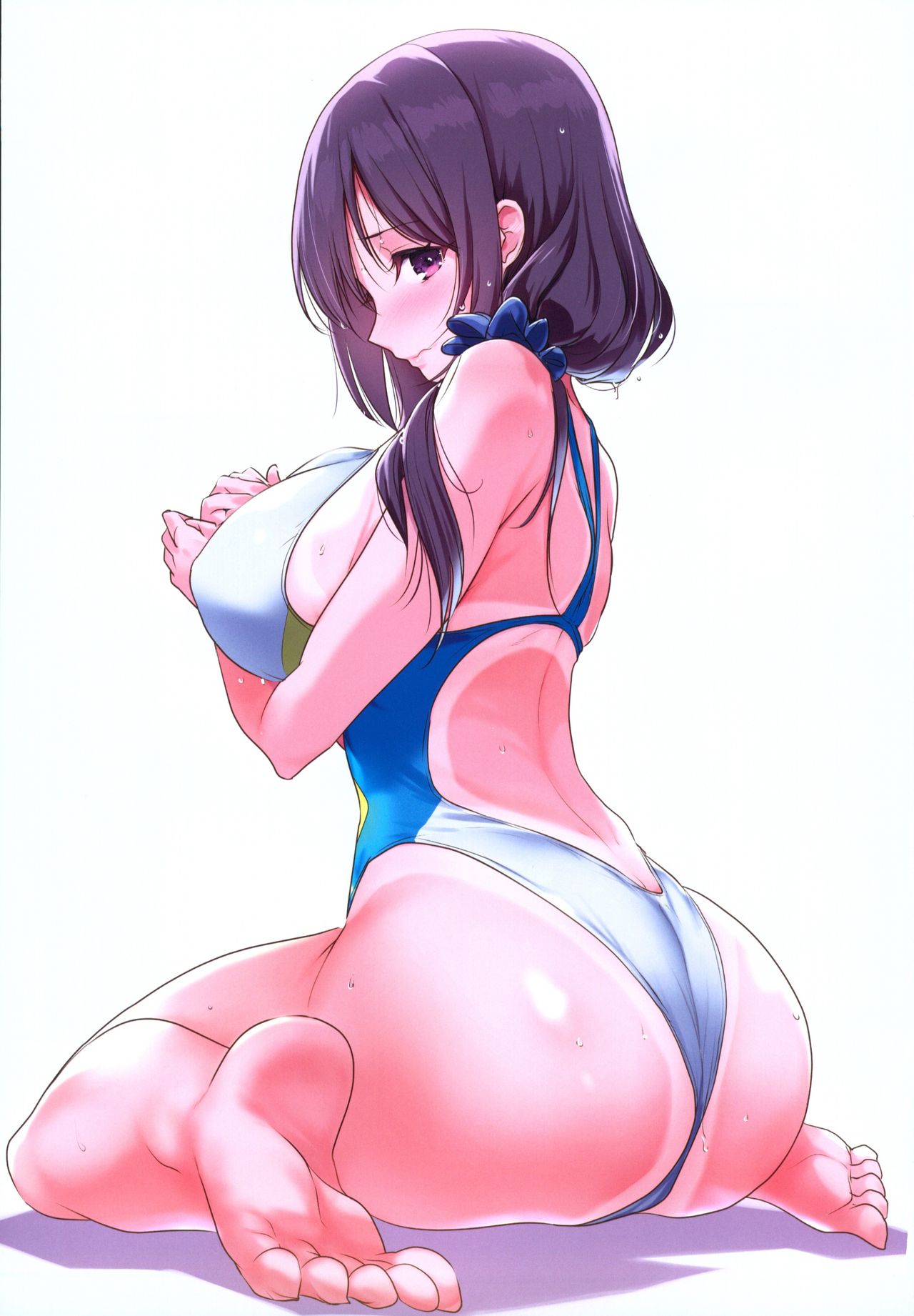 Kyonyuu ga Nayami no Suiei Buin page 2 full