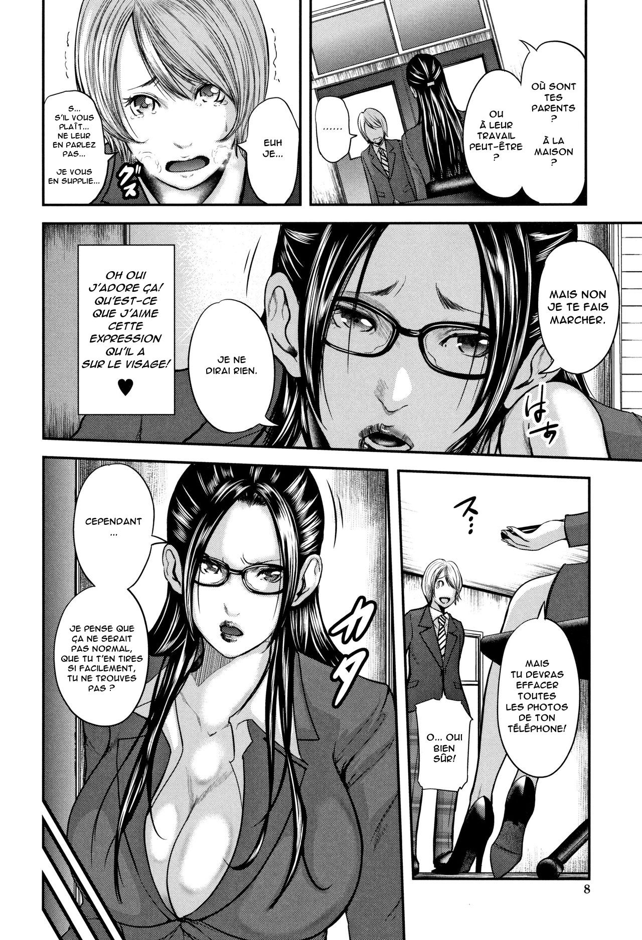 Boku to Sensei to Tomodachi no Mama | Moi, Ma Prof et la Maman de Mon Copain Ch. 1-2 page 9 full