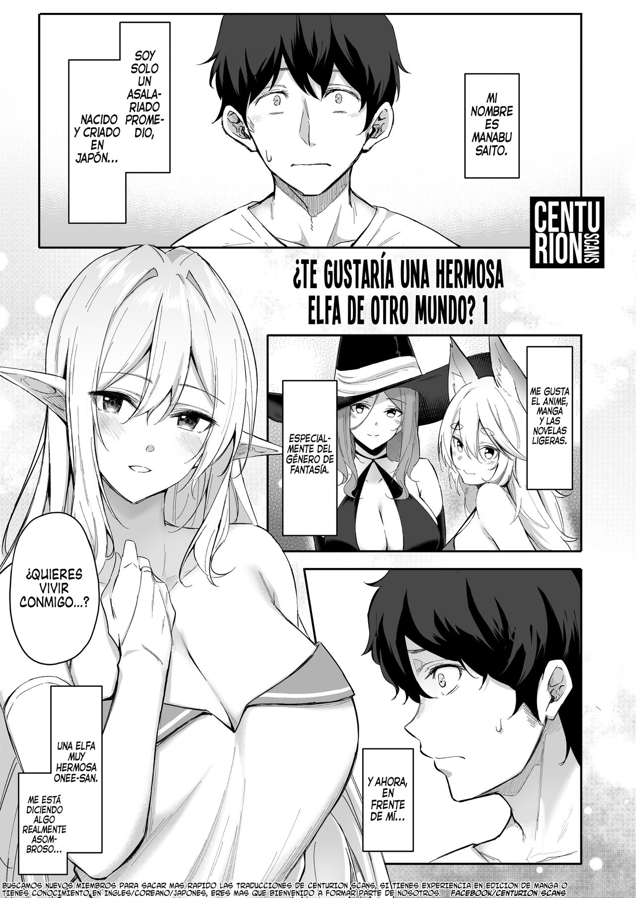 Isekai Shoukan - Elf na Onee-san wa Suki desu ka? | ¿Te gustaría una hermosa elfa de otro mundo? 1 page 2 full