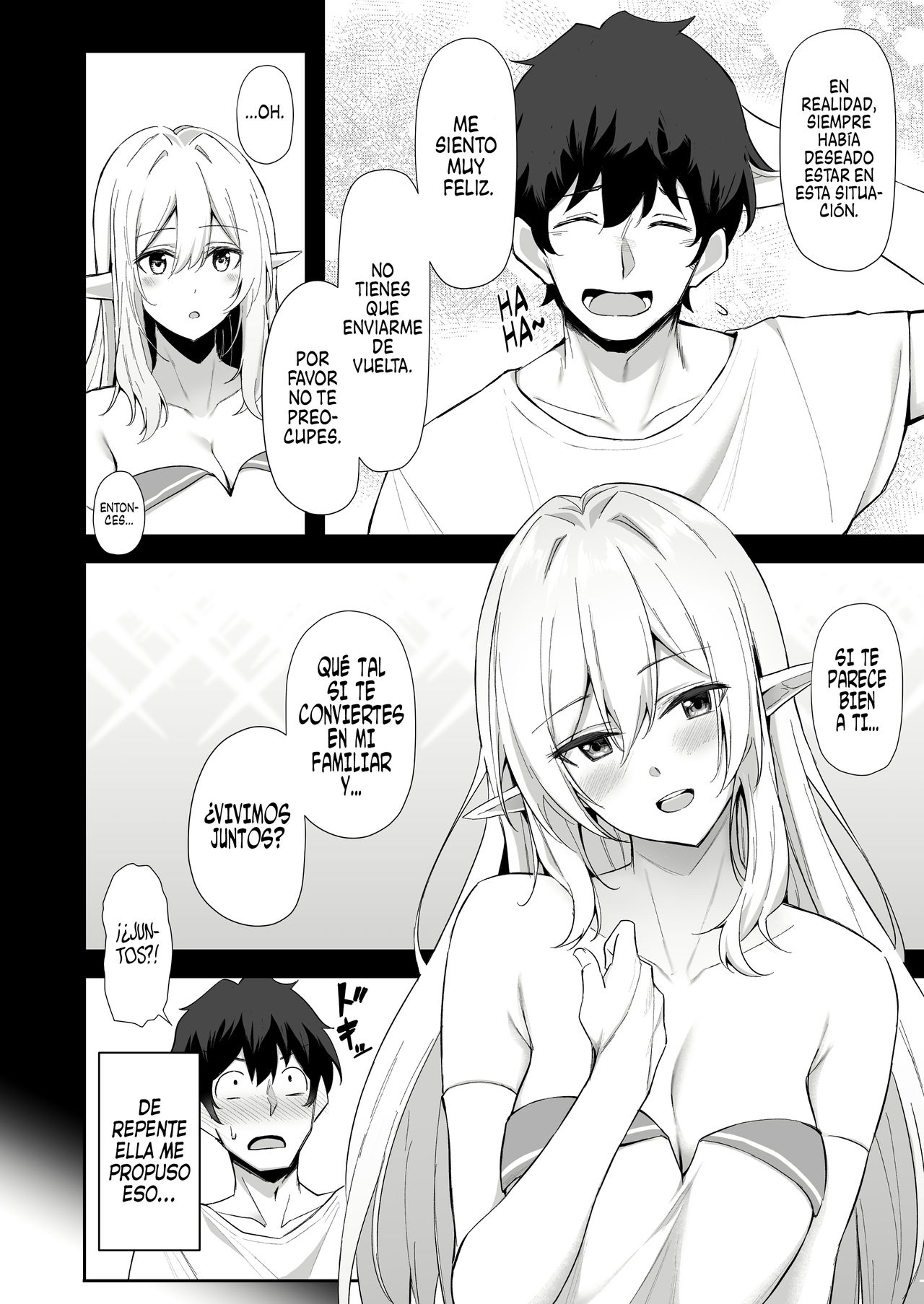 Isekai Shoukan - Elf na Onee-san wa Suki desu ka? | ¿Te gustaría una hermosa elfa de otro mundo? 1 page 5 full