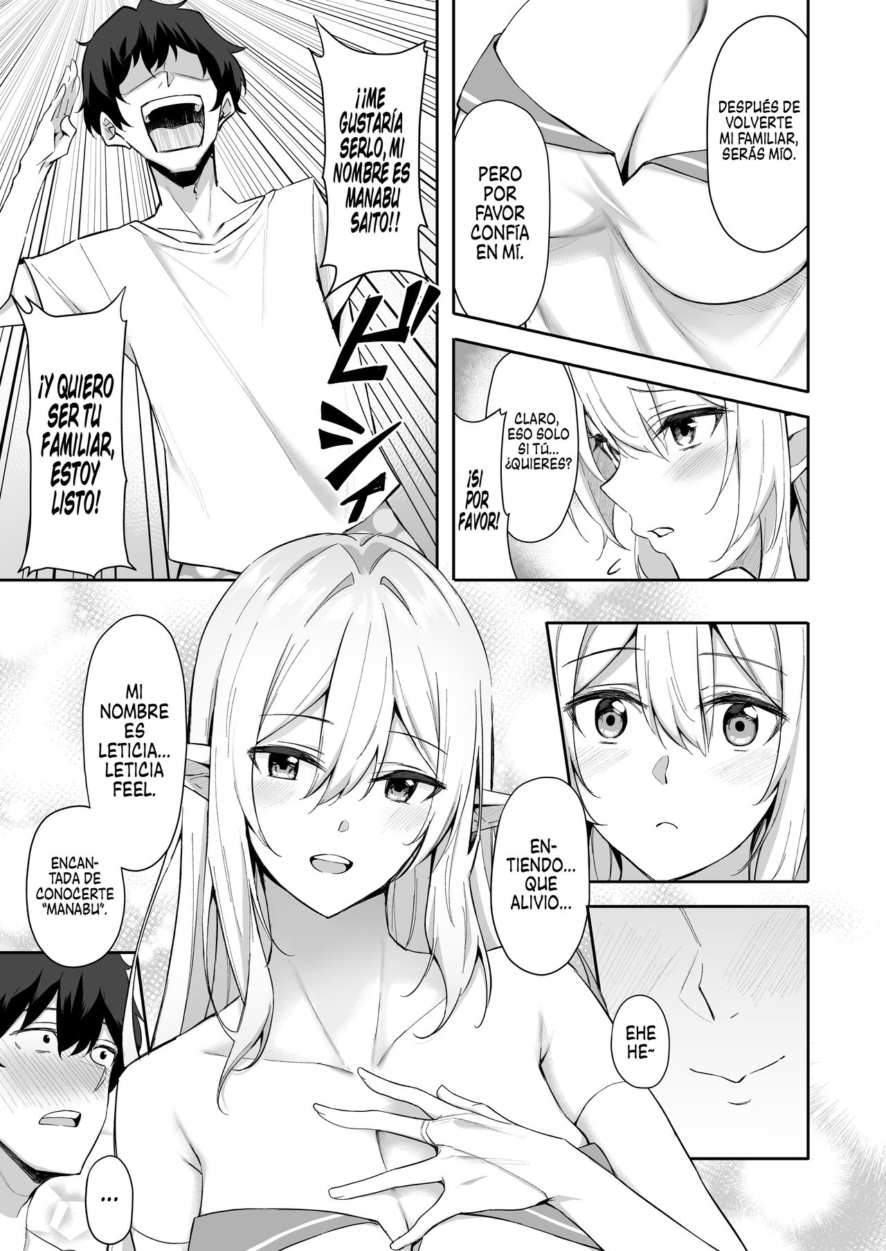Isekai Shoukan - Elf na Onee-san wa Suki desu ka? | ¿Te gustaría una hermosa elfa de otro mundo? 1 page 6 full