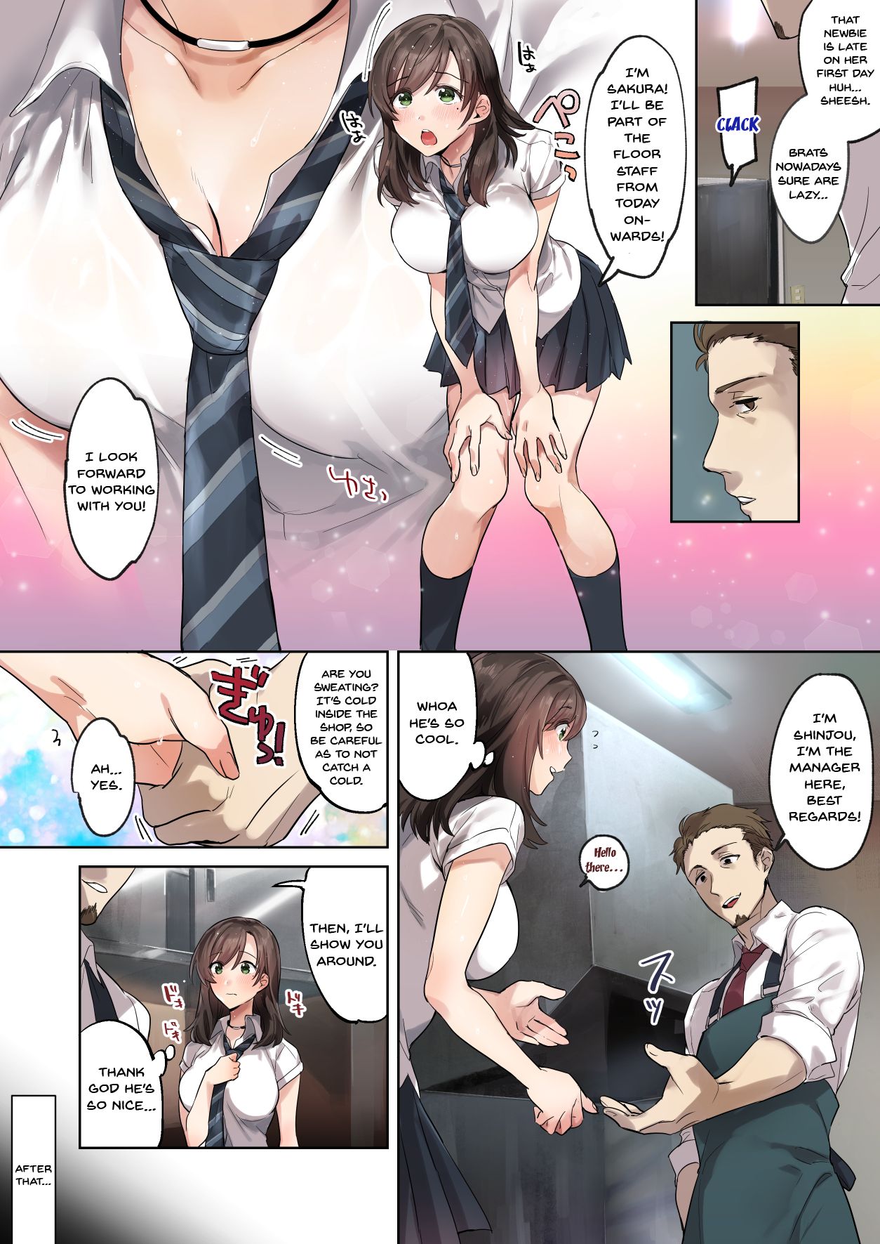 Hajimete no Gakusei Beit Shinjiteita Tenchou ni Datsu Shojo Sareta Tokai o Shiranai Gakusei page 3 full