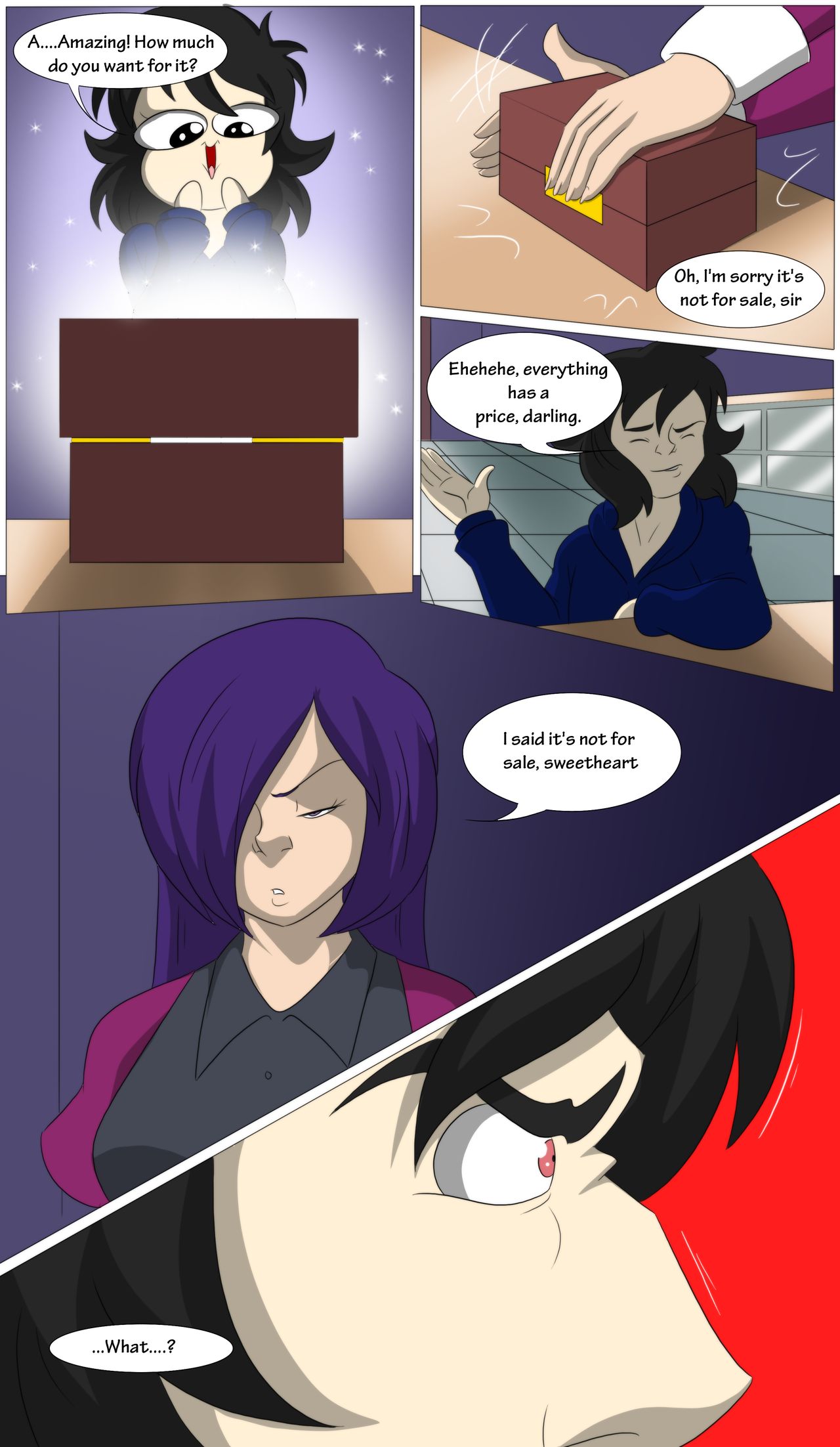 TFSubmissions - Black Dragon Treasure Transformation/Gender Bender Comic page 3 full