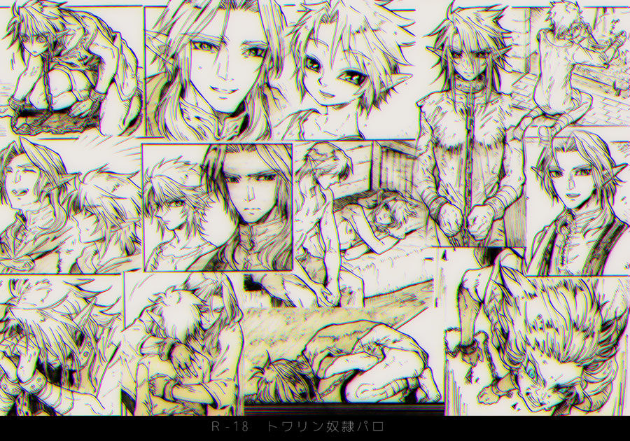 【ゼル伝】トワリン奴隷パロ漫画 page 1 full