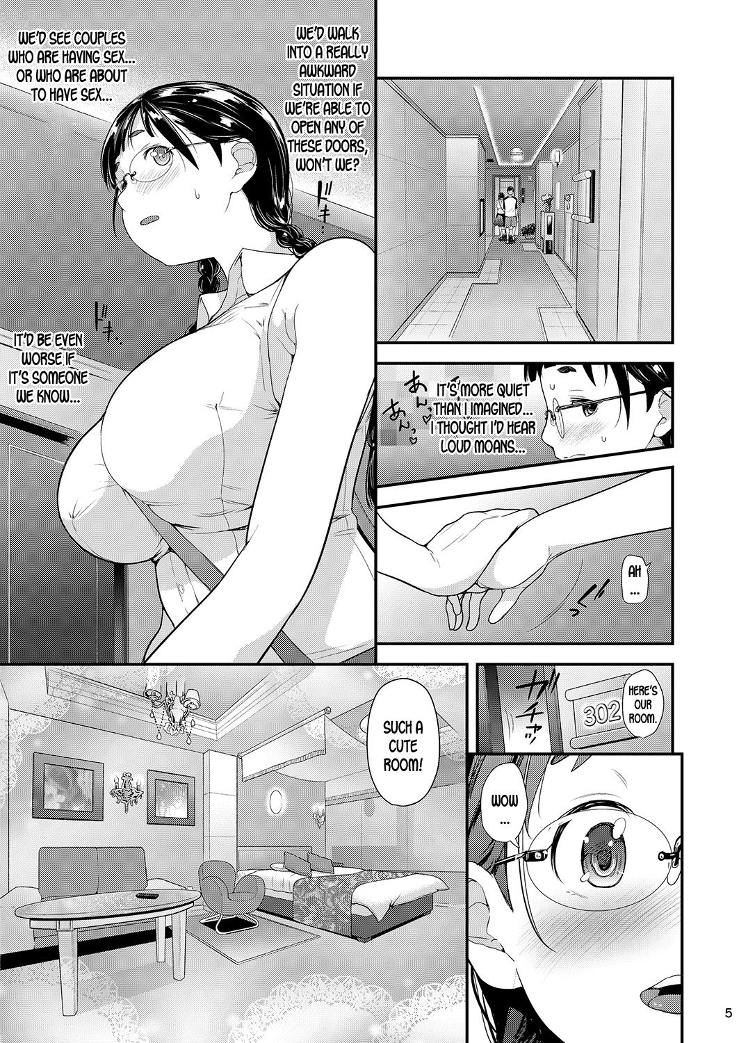 Jimiko to Ichinichijuu Sex 3 -Hajimete no Love Hotel- | Day Long Sex With A Plain Looking Girl 3 page 4 full