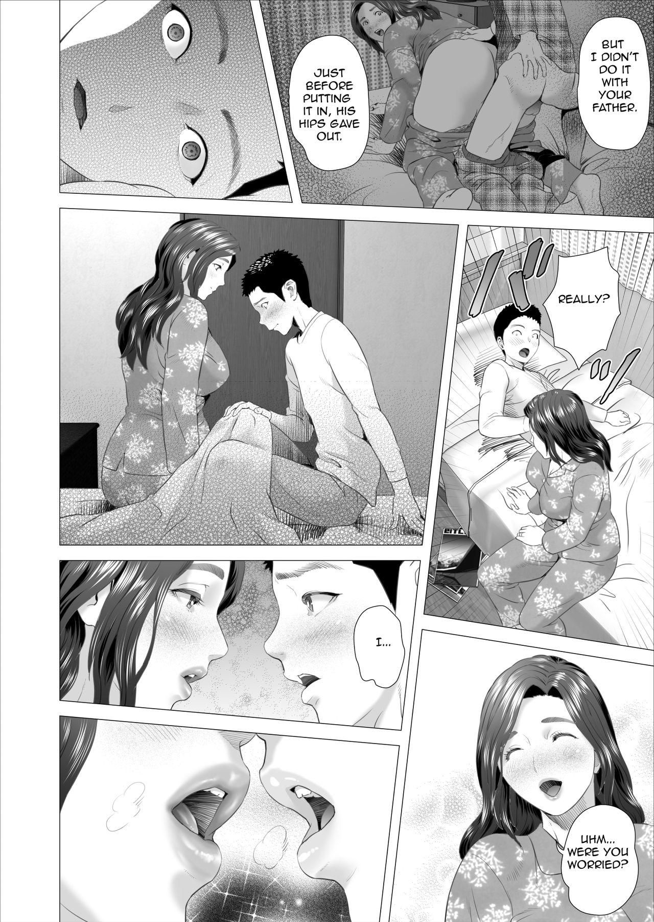 Kinjo Yuuwaku Musuko ni Otto no Soba de Dakareru Haha Hen | Neighborhood Seduction. Son Making Love to His Mother Beside Her Husband page 8 full