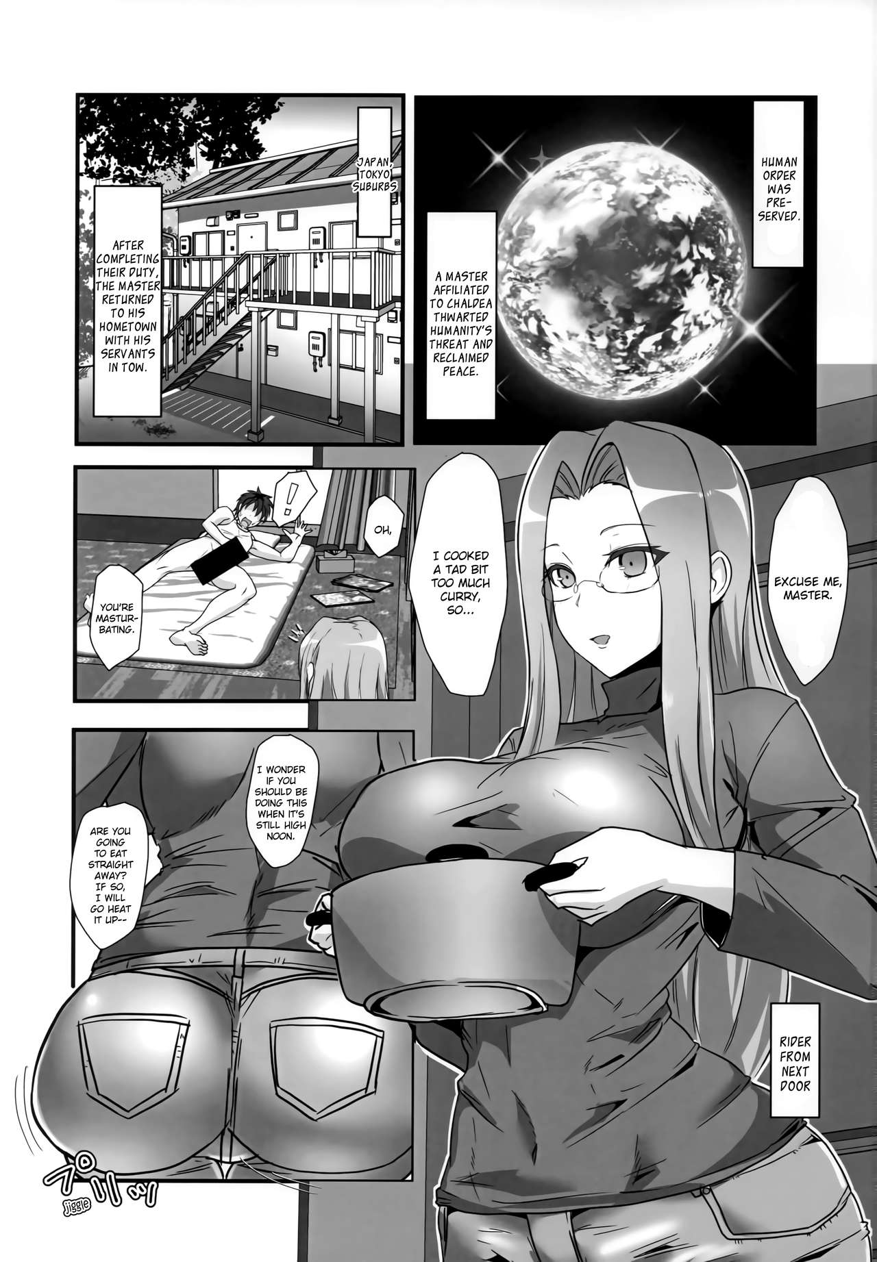 Rider-san to Dousei &amp; Tonari no OL | Living Together With Rider and Next-Door OL Servant page 3 full