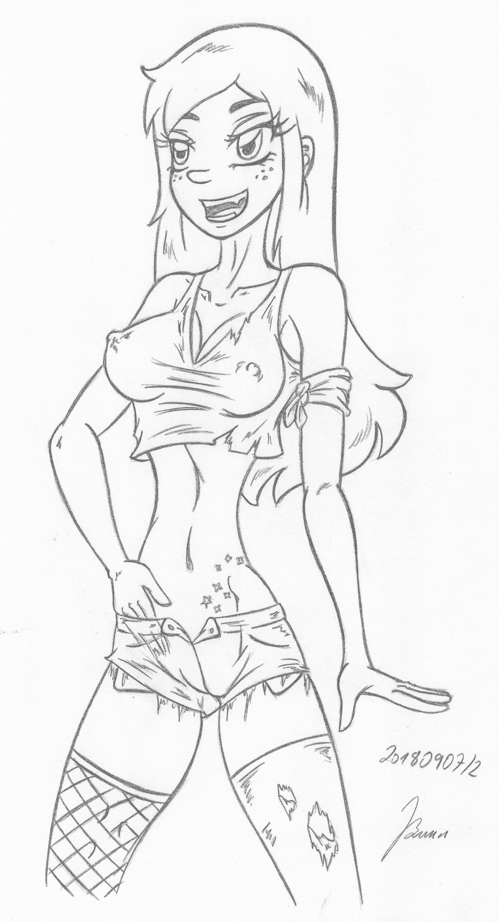 Pacifica, Wendy_Gravity Falls Sketches work_1 page 5 full