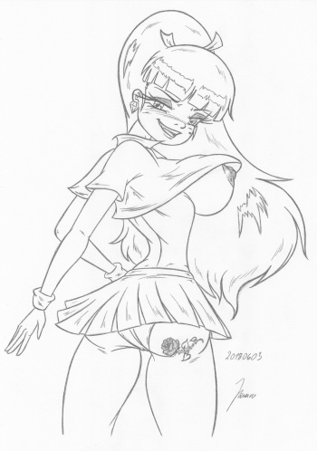 Pacifica, Wendy_Gravity Falls Sketches work_1 cover