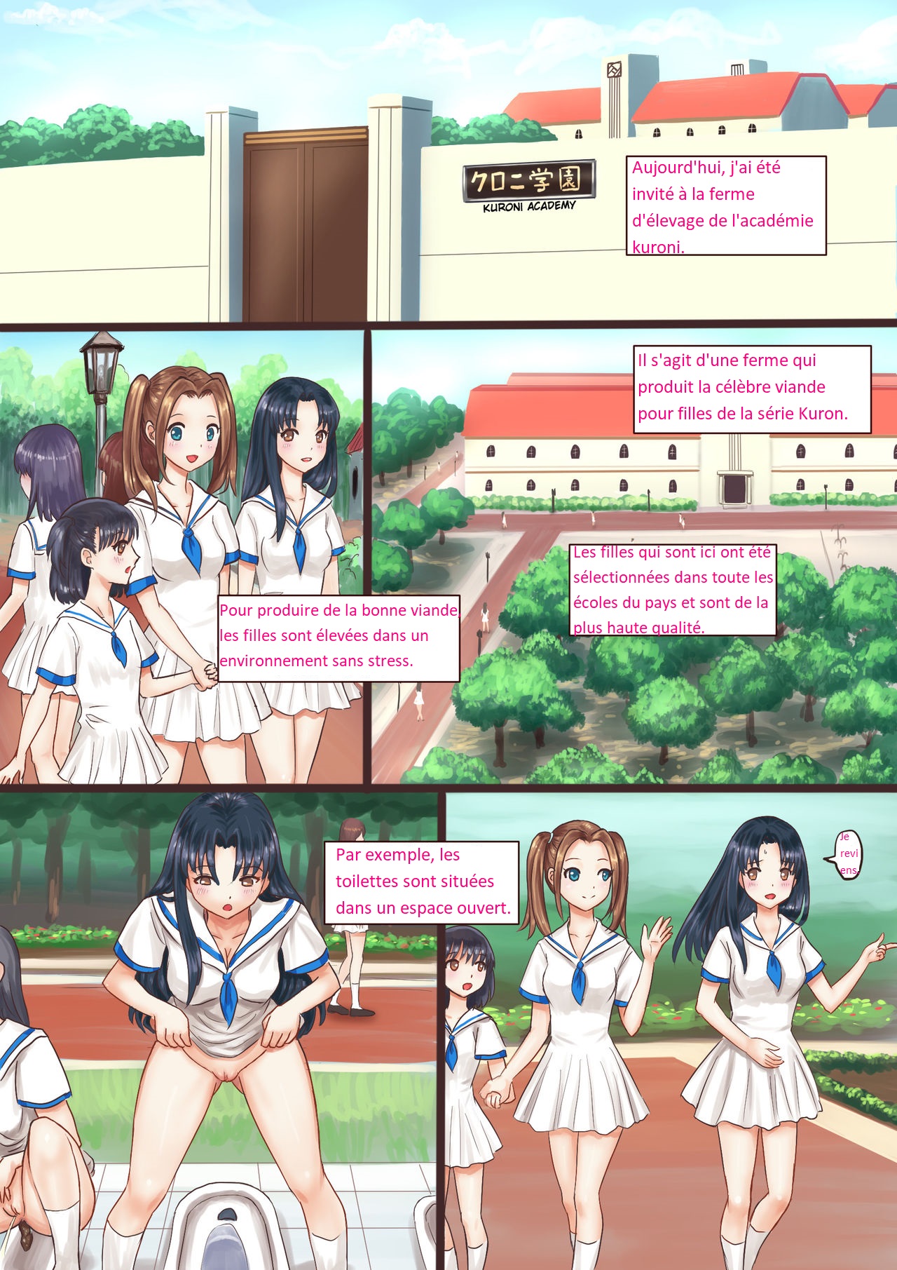 Kuroni Gakuen Bokujou Kengaku | L’académie d’élevage Kuroni page 1 full