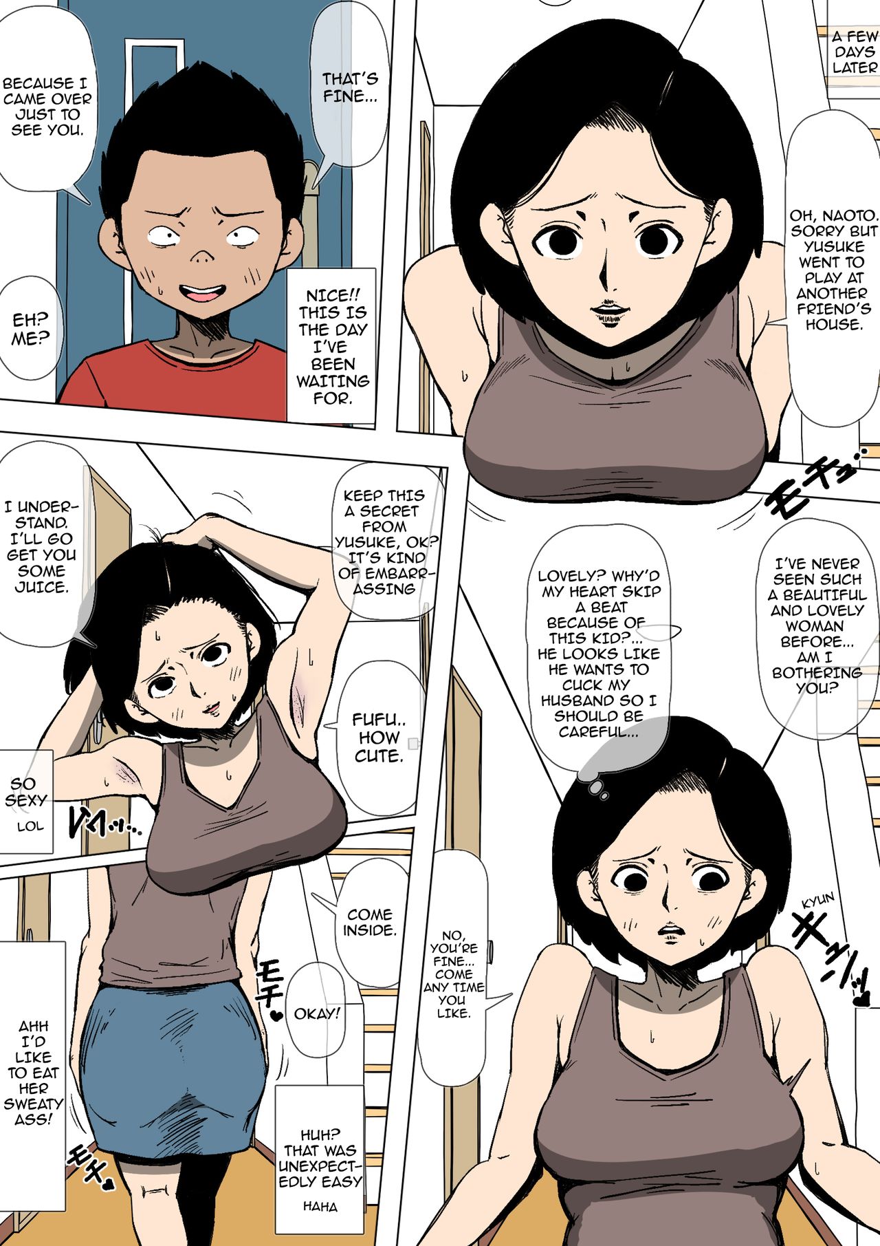Okaa-san to Class no Yarichin ga | Mom and the Playboy Classmate page 4 full