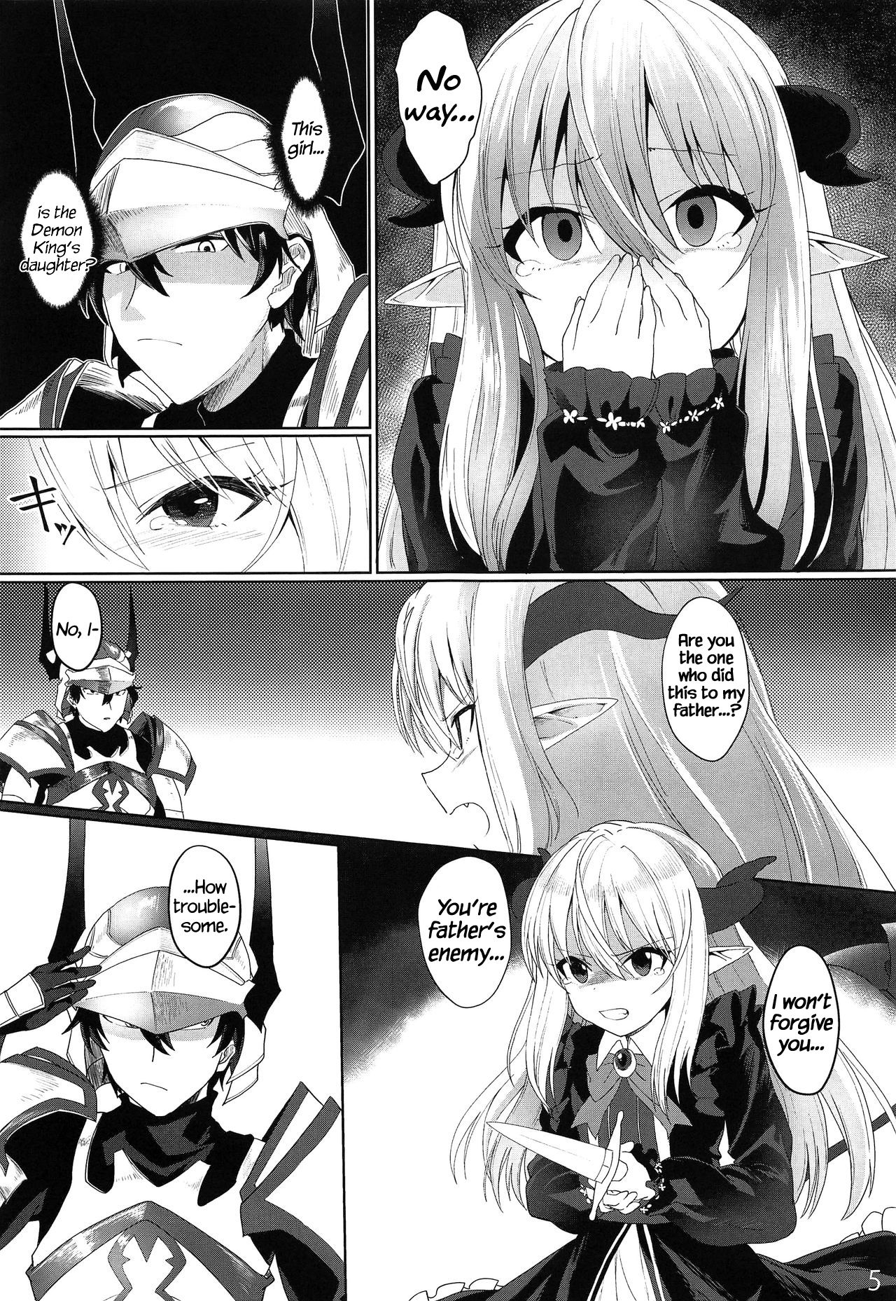 Yuusha no Dorei Inmon ga Maou no Musume o Youshanaku Osou! page 4 full