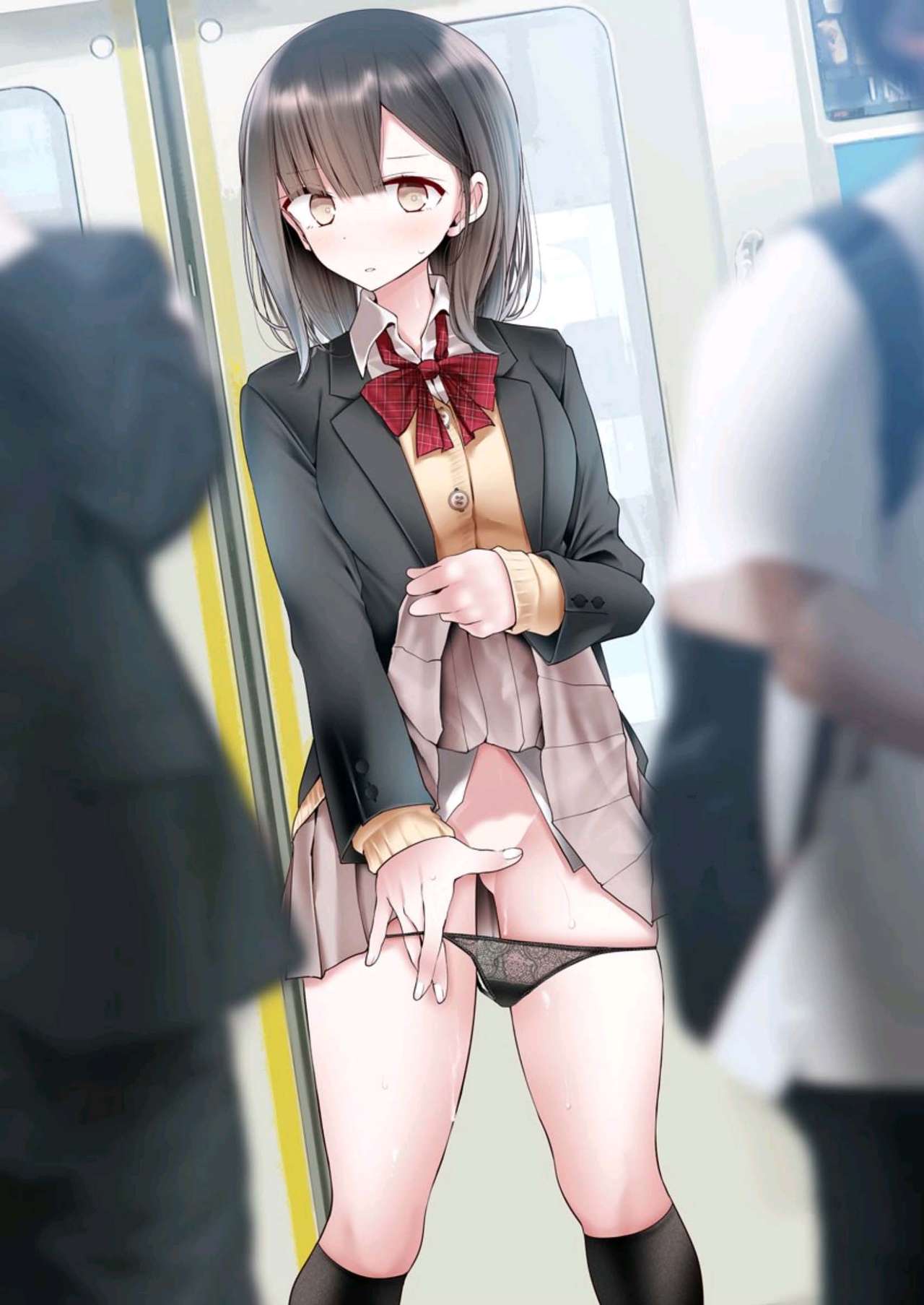 Tsuukin Douchuu de Anoko ga Midara na Koui o Shite Kuru Hanashi 2 │ 통근열차에서 팬티를 보여주는 JK가 있었기에 끼워봤다 2 page 3 full