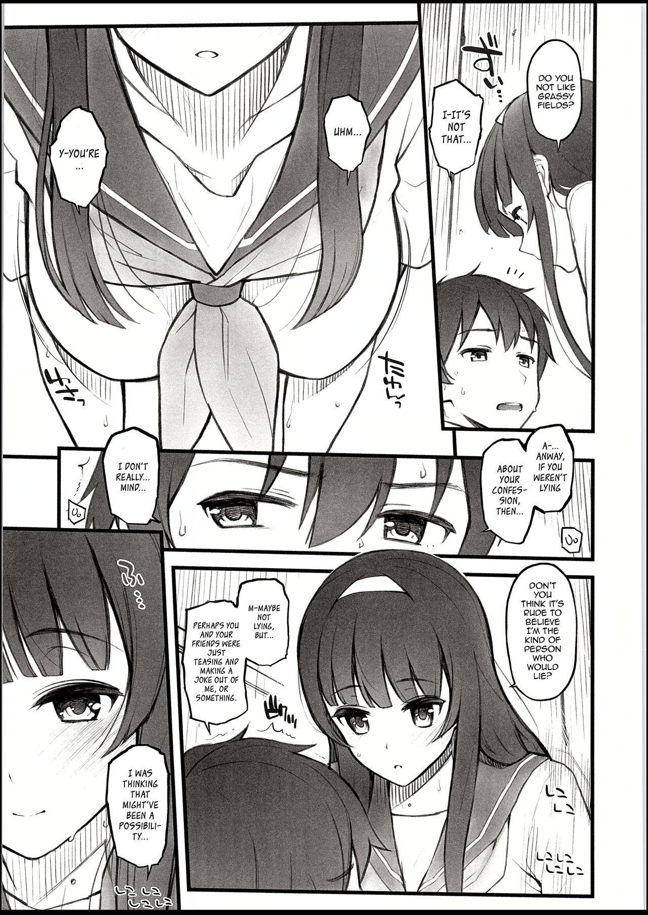 Natsu no Hi, Kouhai to, Bus-tei de. | On a Summer Day, with My Kouhai, at the Bus Stop. page 8 full