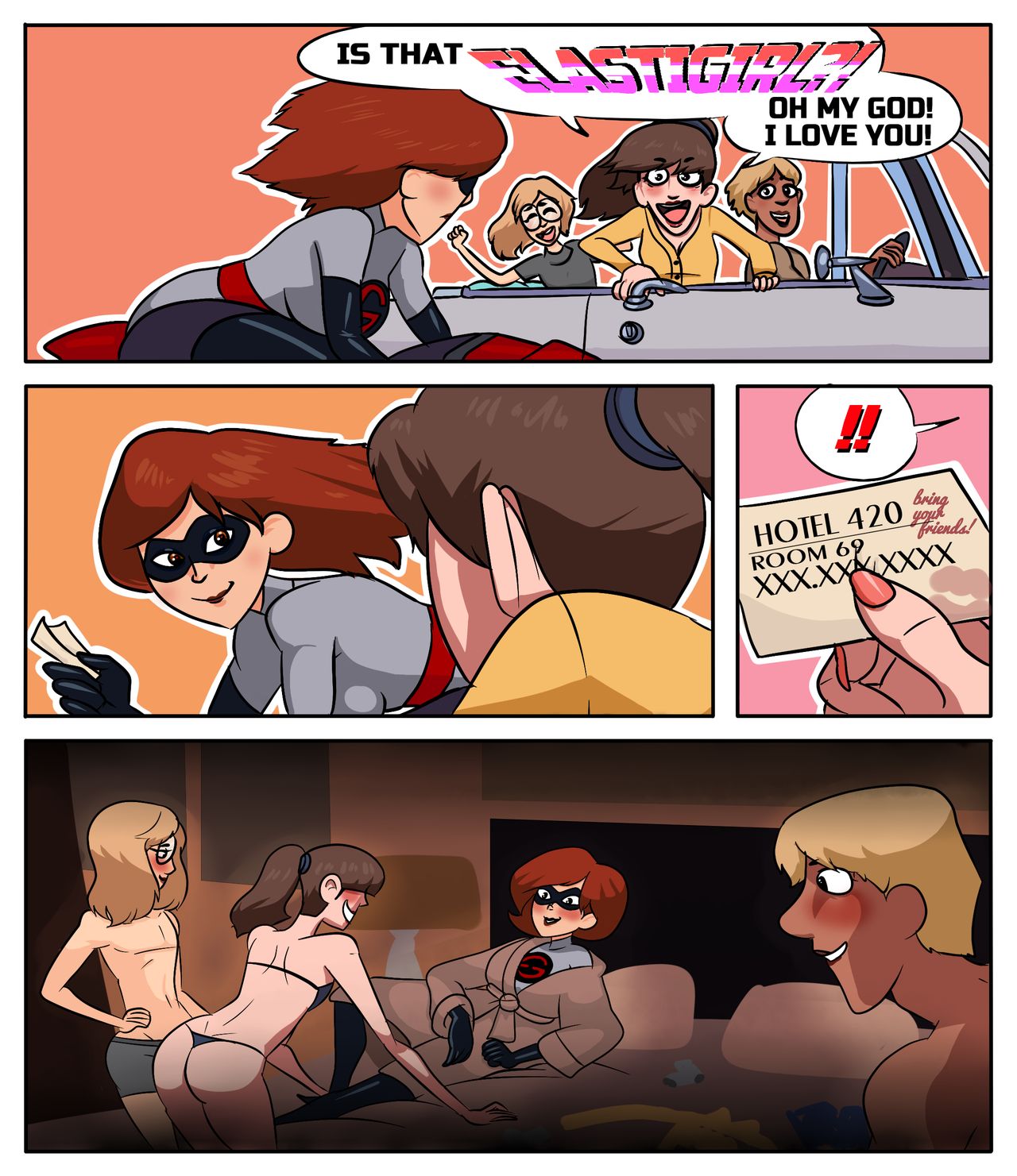 Elastigirl Comic page 1 full