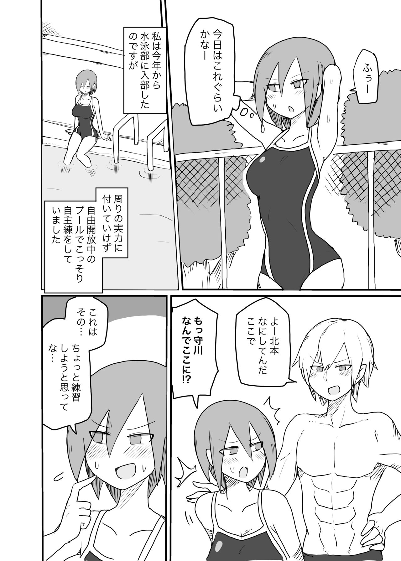 Chikubi Kaihatsu Sarete Shimau Suieibu Onnanoko page 1 full