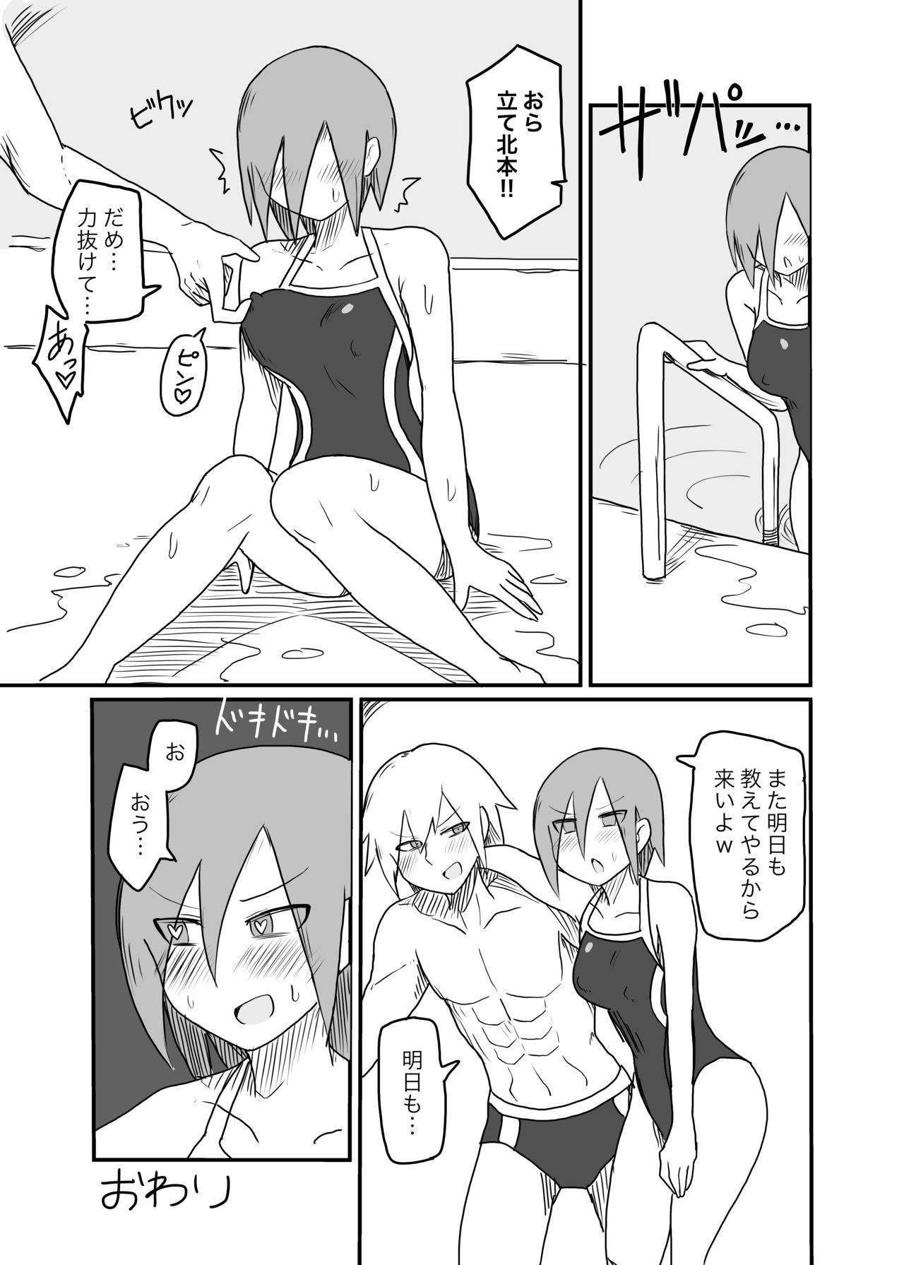 Chikubi Kaihatsu Sarete Shimau Suieibu Onnanoko page 8 full